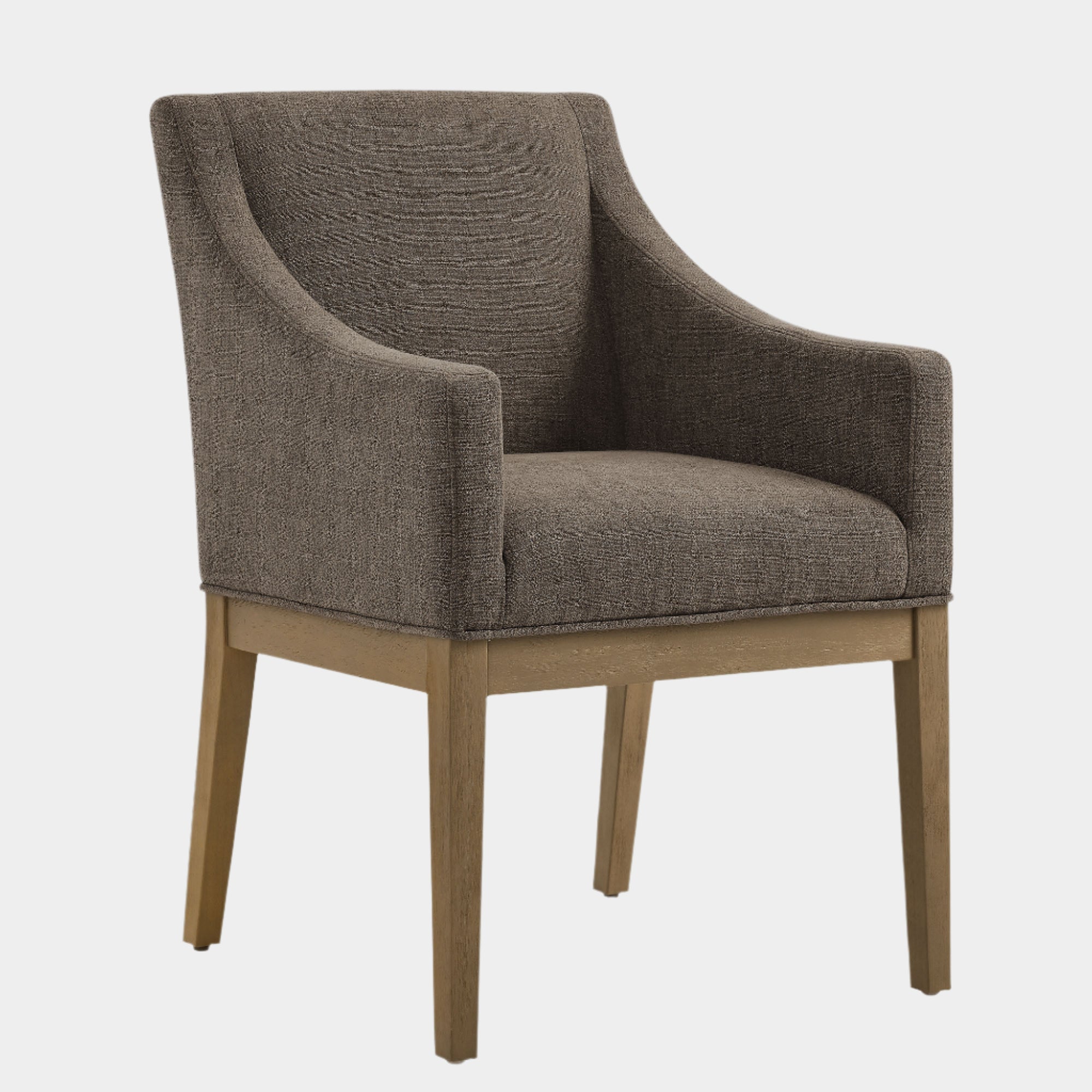 Fauteuil de salle à manger rembourré en tissu Alton