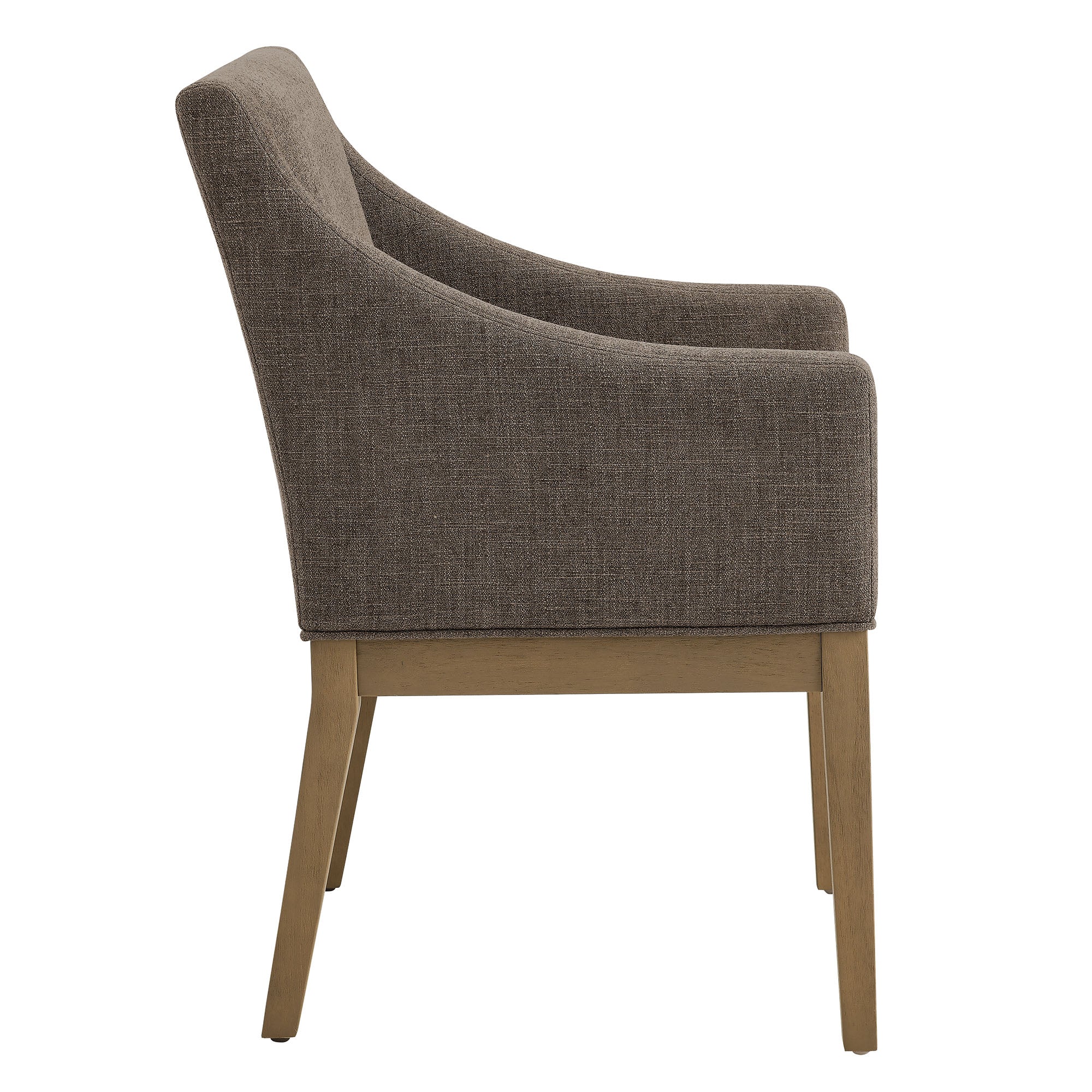 Fauteuil de salle à manger rembourré en tissu Alton