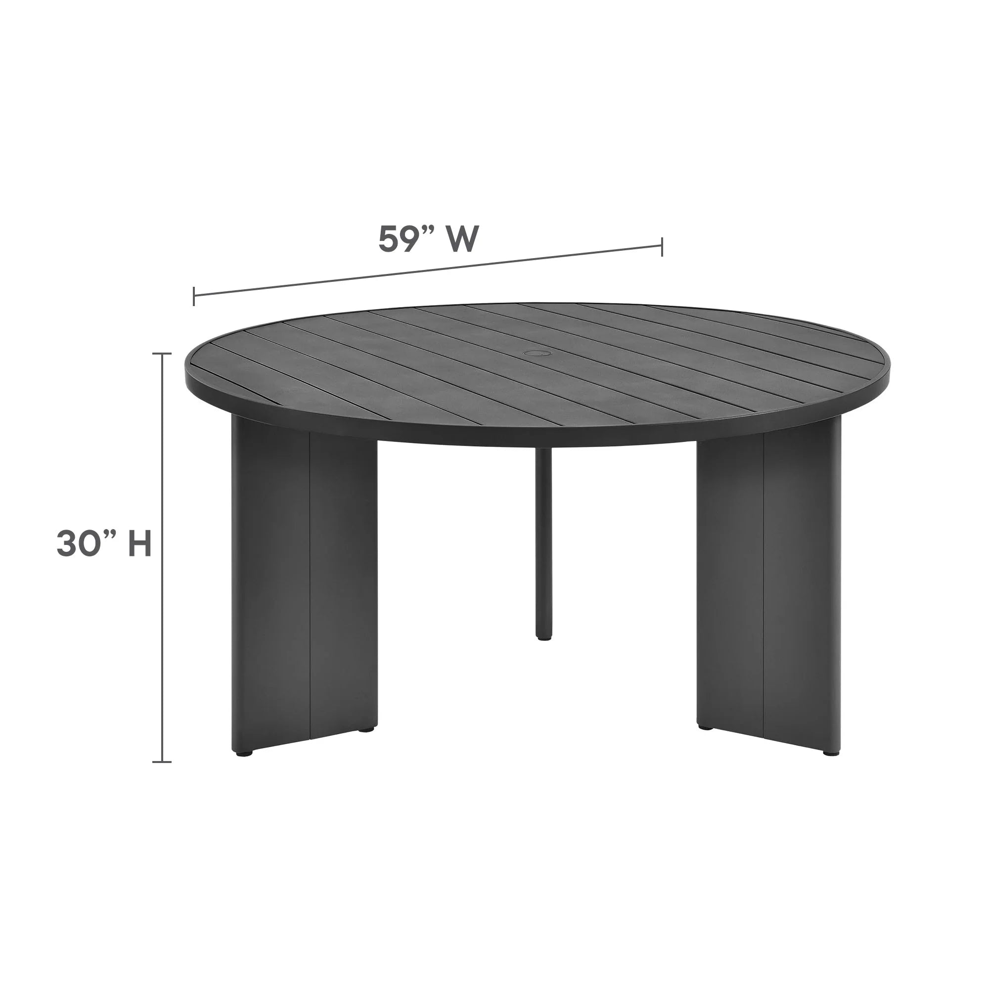 Ensemble de salle à manger d'extérieur en aluminium Tahoe 5 pièces
