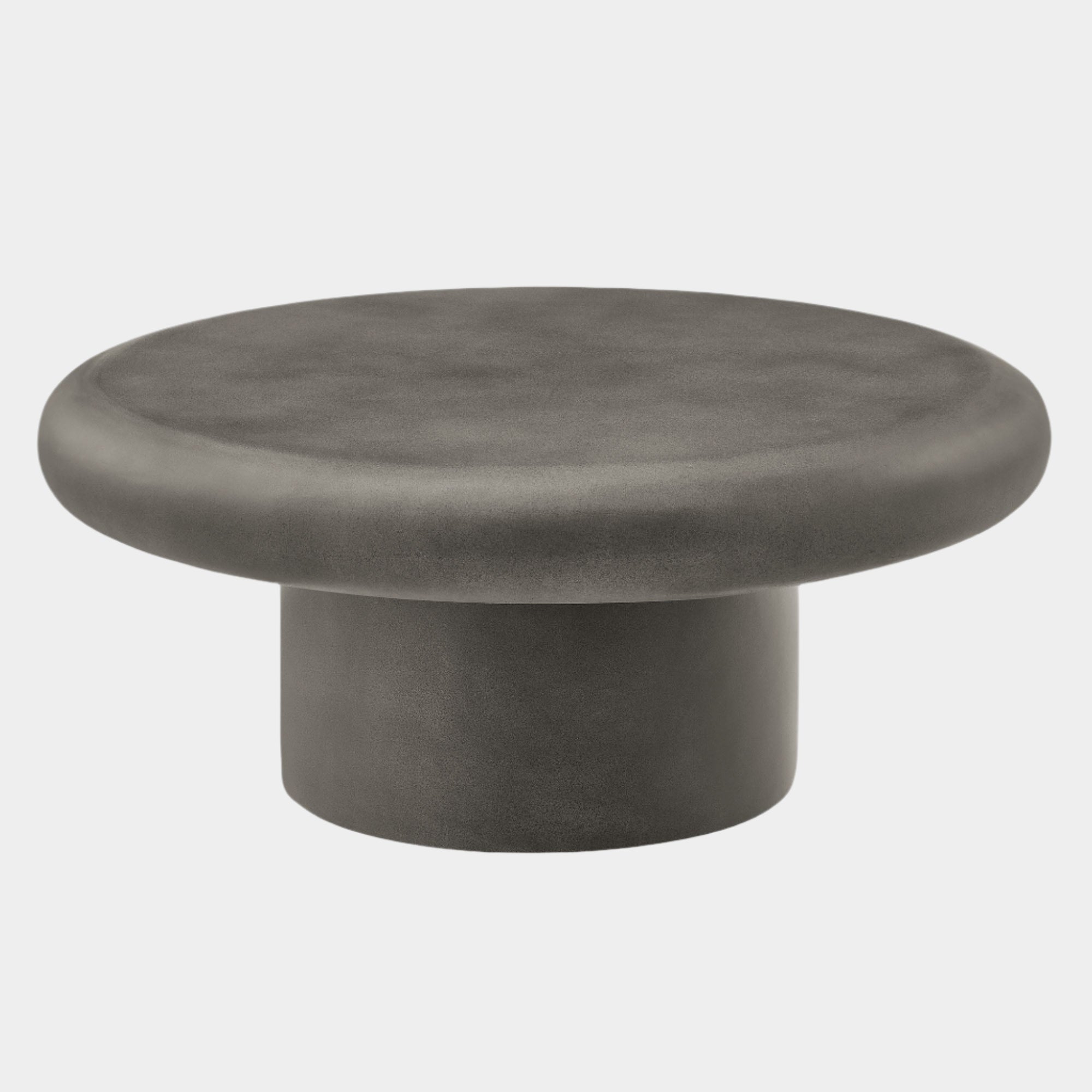 Table basse ronde en béton pour patio intérieur et extérieur Argos 