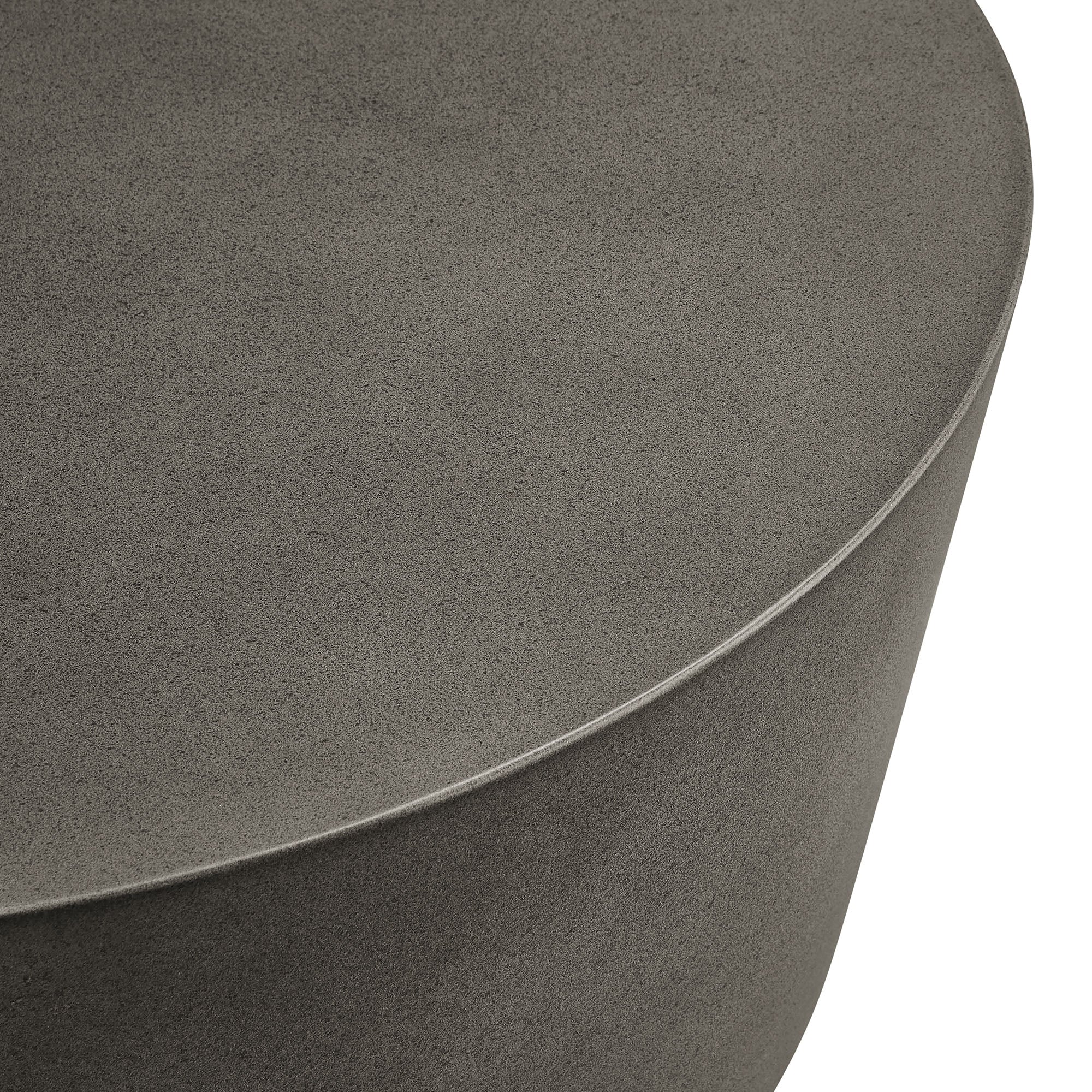 Brion Round Indoor - Outdoor Patio Concrete Coffee Table