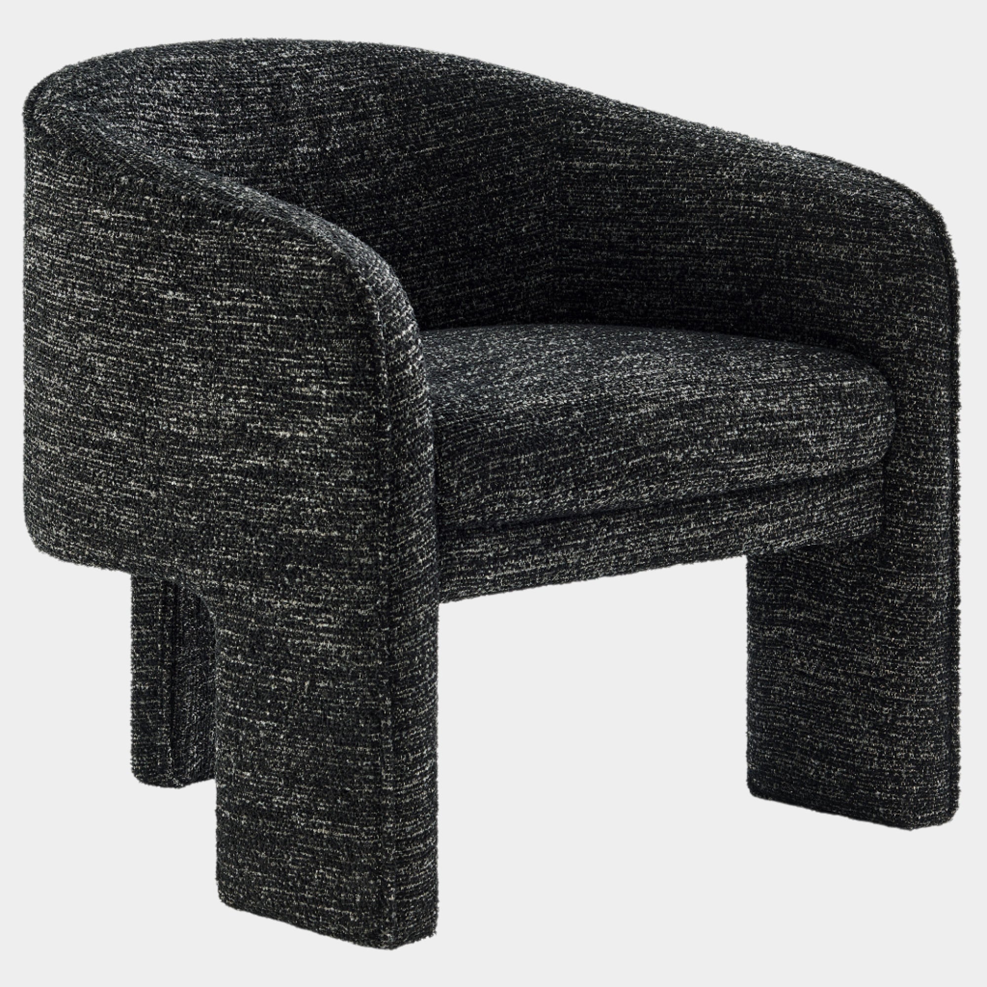 Fauteuil d'appoint rembourré en tissu Greer Boucle