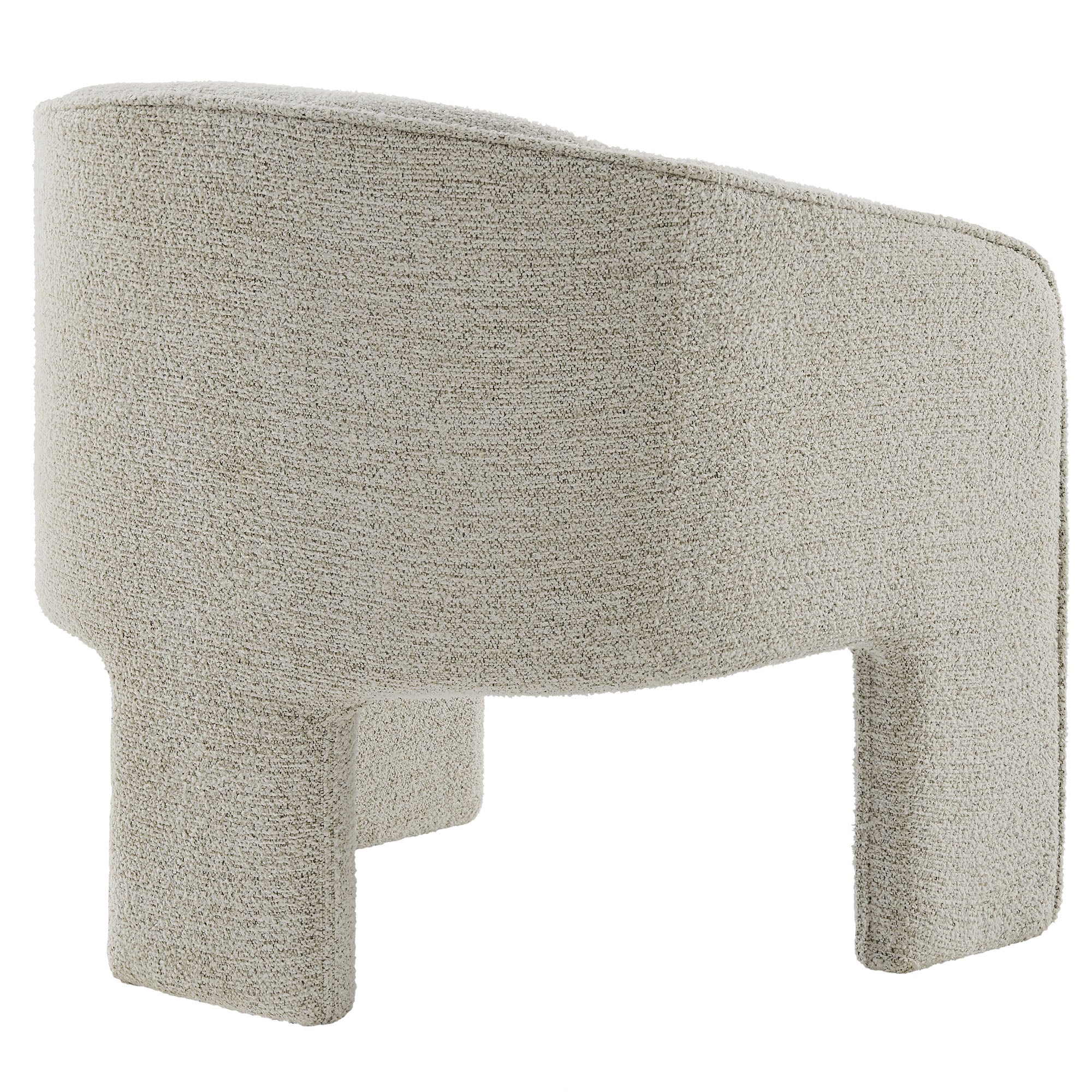 Fauteuil d'appoint rembourré en tissu Greer Boucle