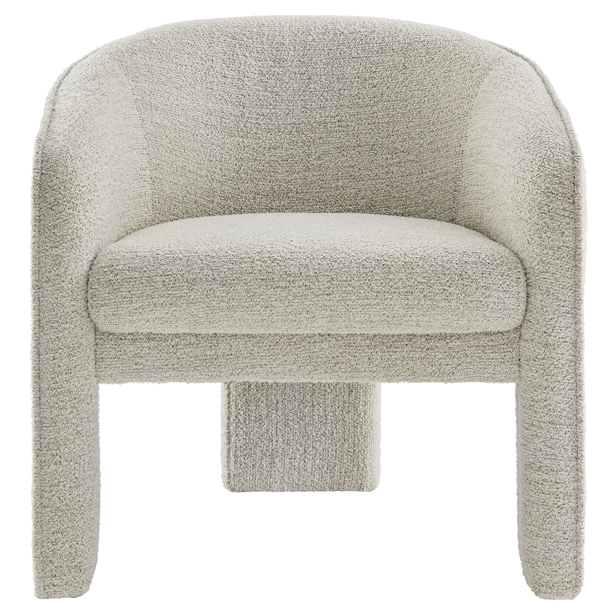 Fauteuil d'appoint rembourré en tissu Greer Boucle