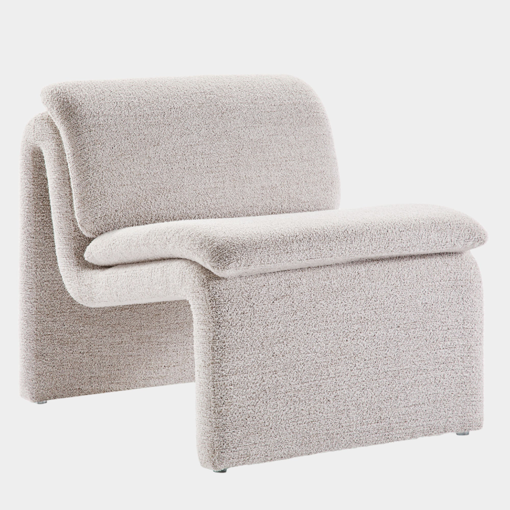 Dune Boucle Upholstered Armless Accent Chair