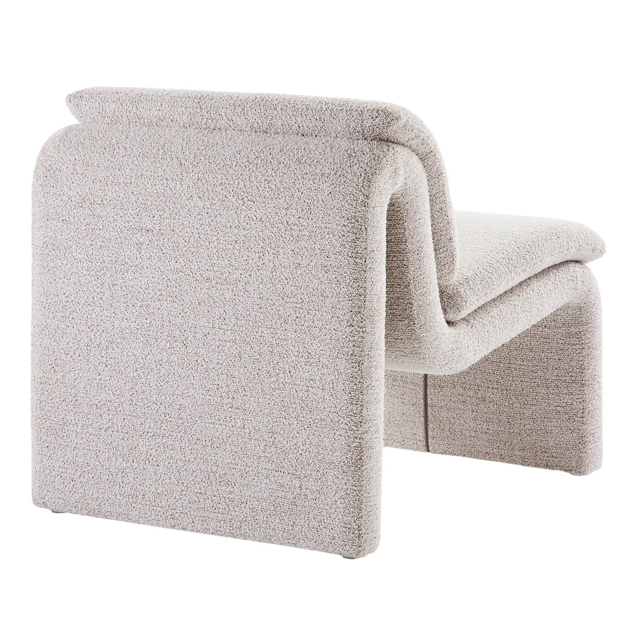 Dune Boucle Upholstered Armless Accent Chair