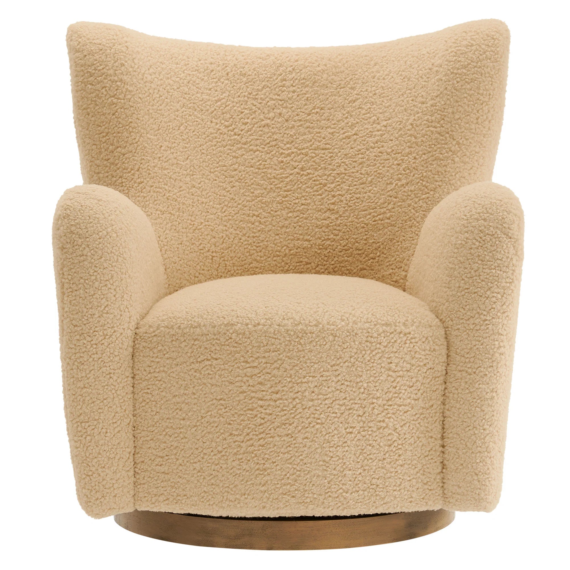 Fauteuil d'appoint pivotant Montrose Wingback Sherpa 