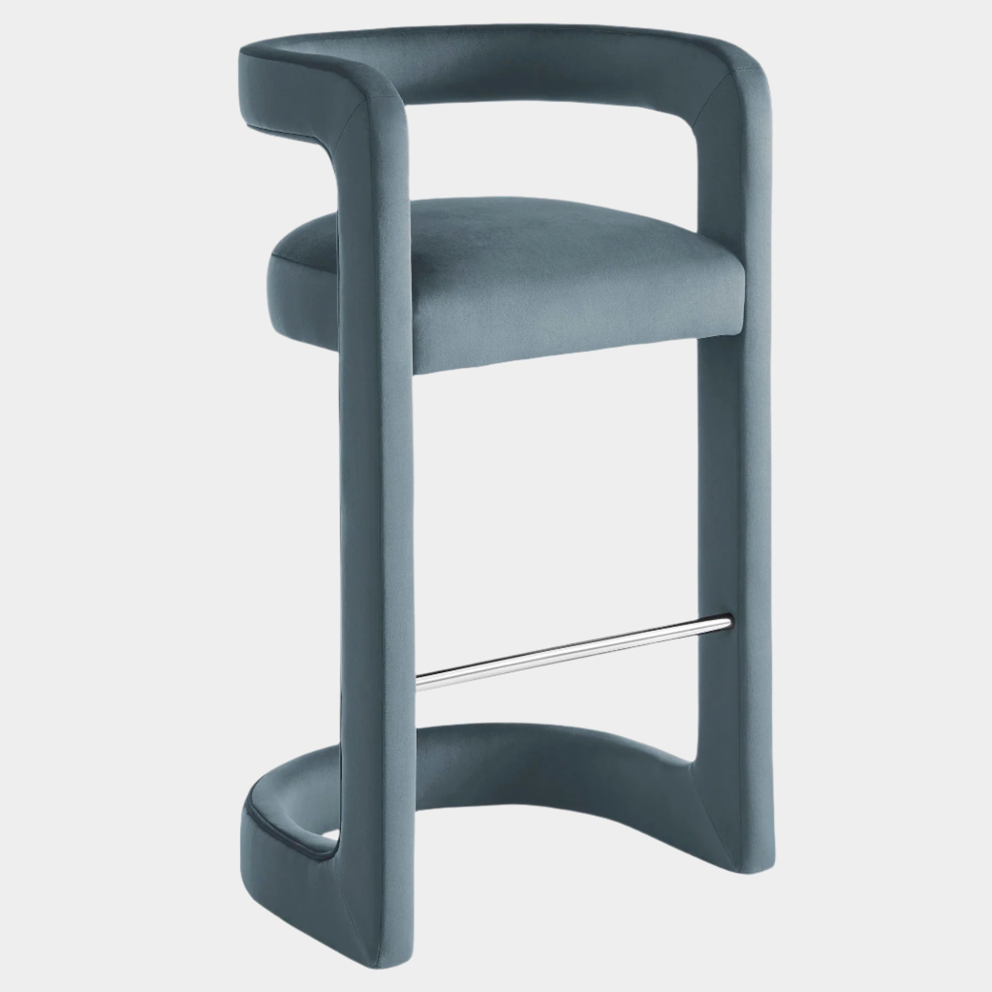 Winslow Performance Velvet Bar Stool