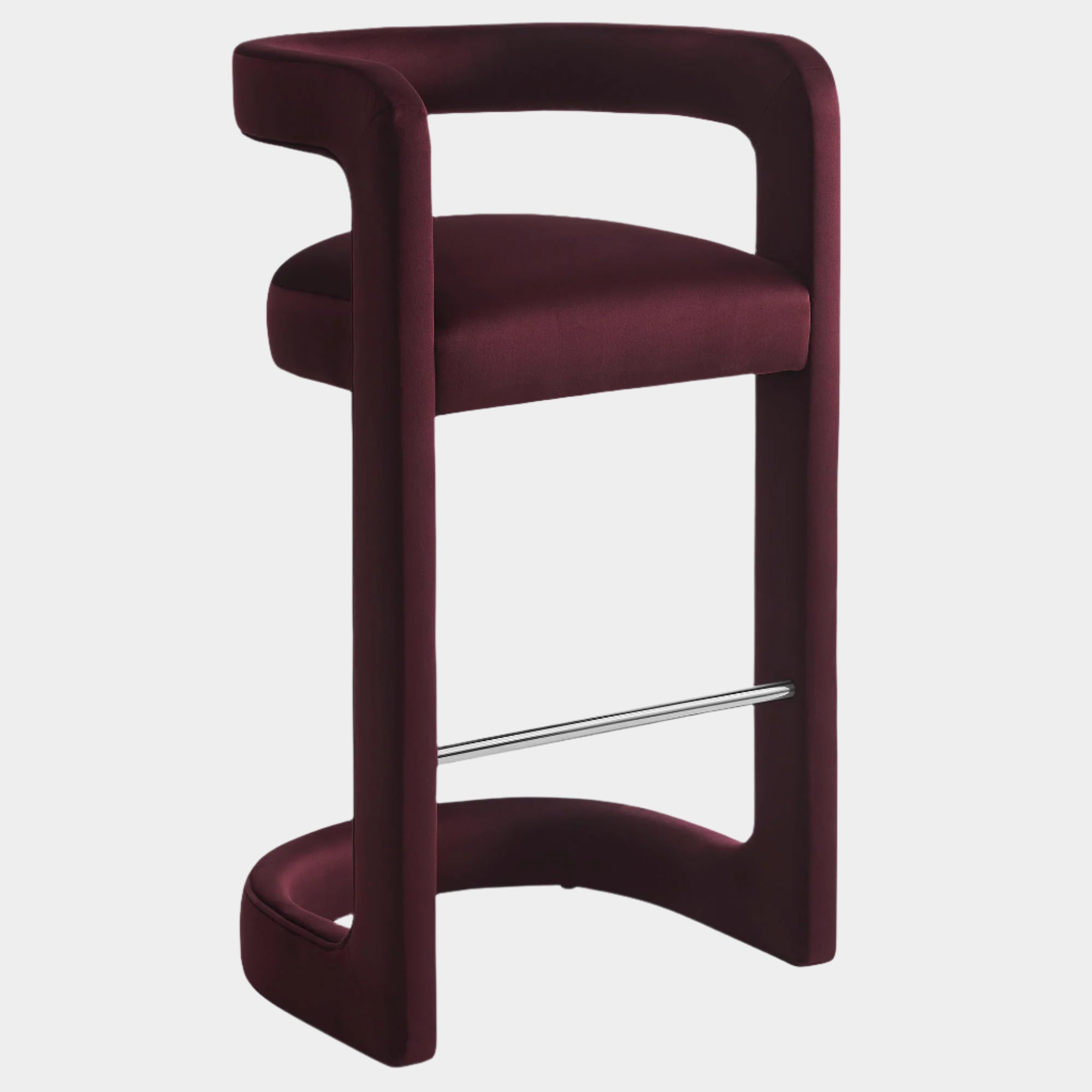 Winslow Performance Velvet Bar Stool