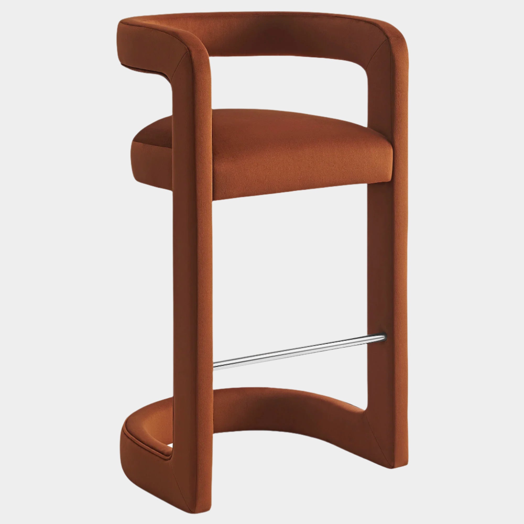 Winslow Performance Velvet Bar Stool