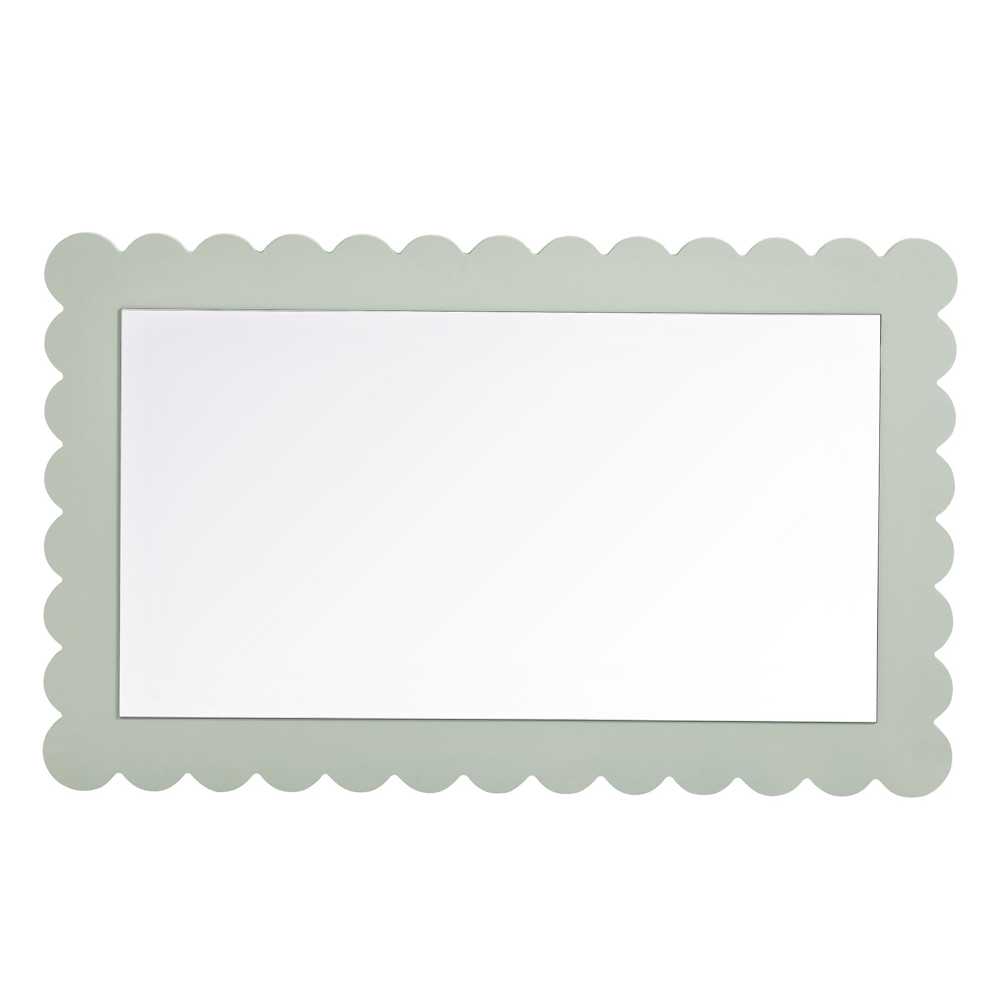 Emmeline Scalloped Rectangle Wall Mirror