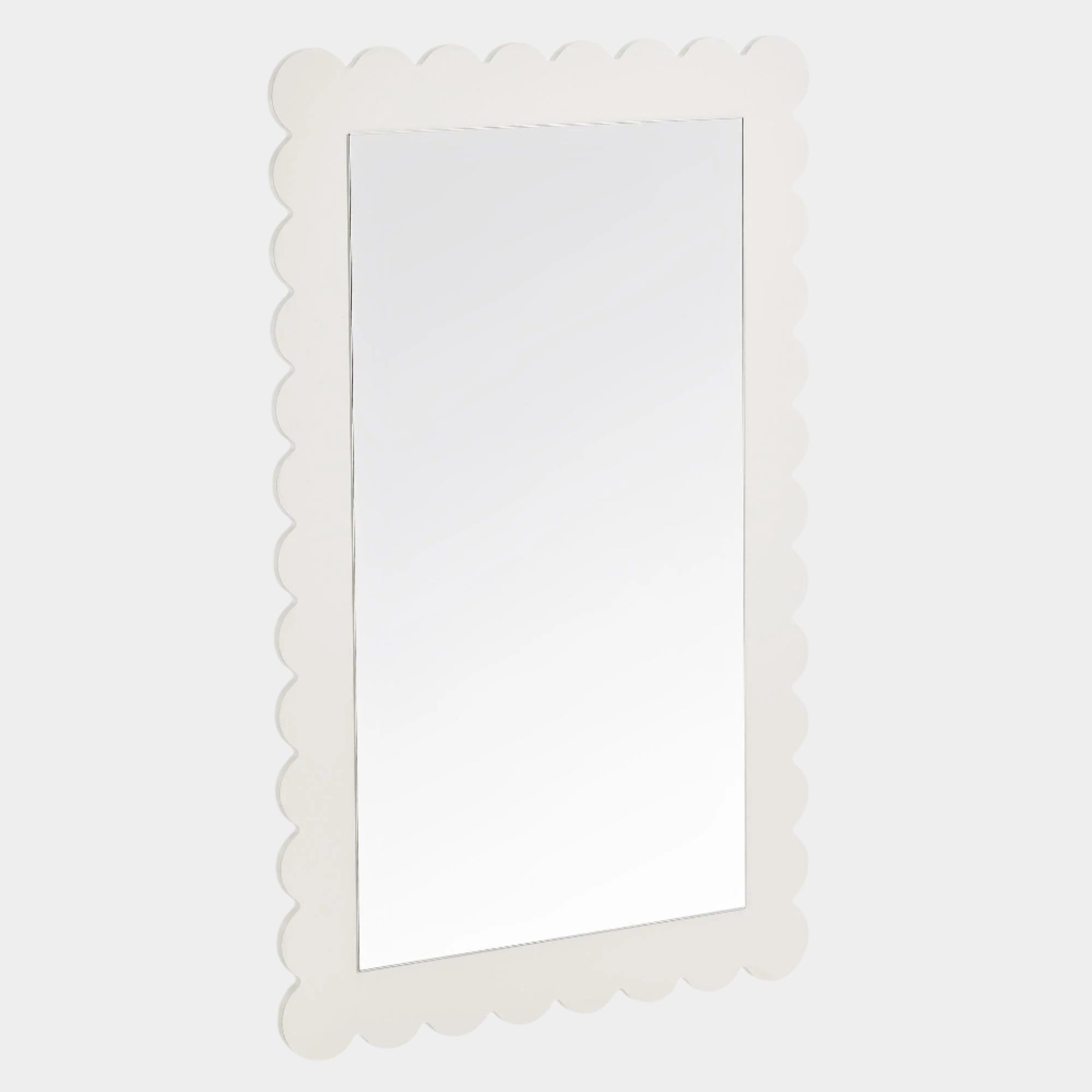 Emmeline Scalloped Rectangle Wall Mirror