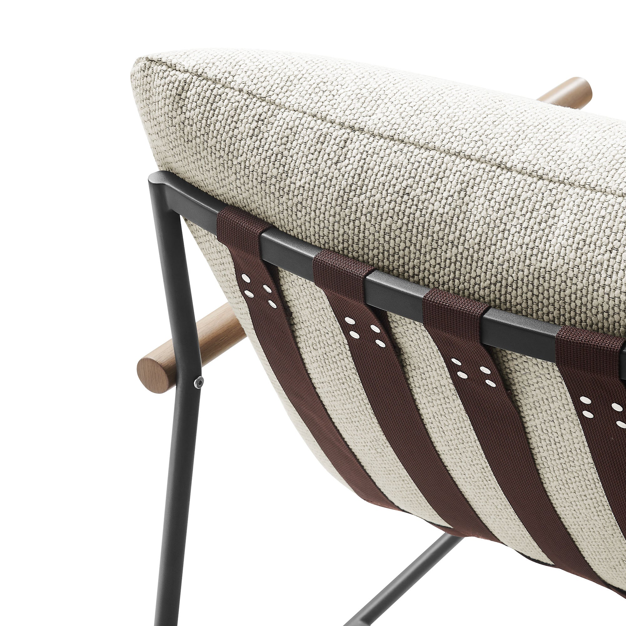 Raya Outdoor Patio Boucle Sling Lounge Chair