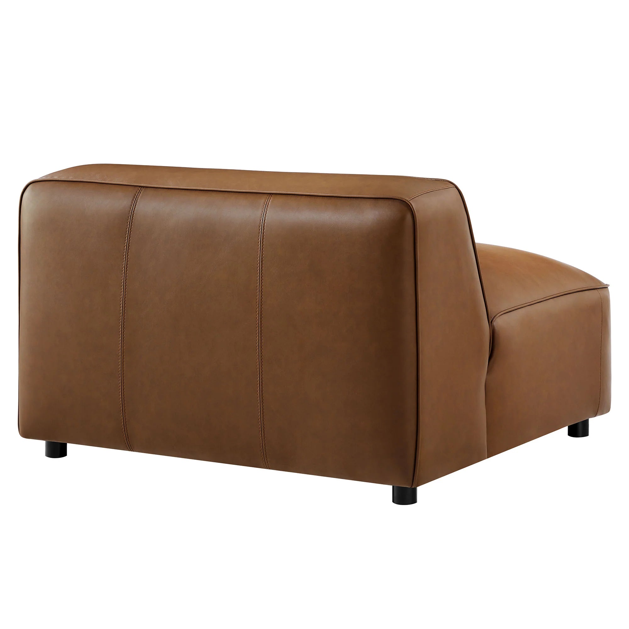 Auren Upholstered Vegan Leather Modular Armless Chair