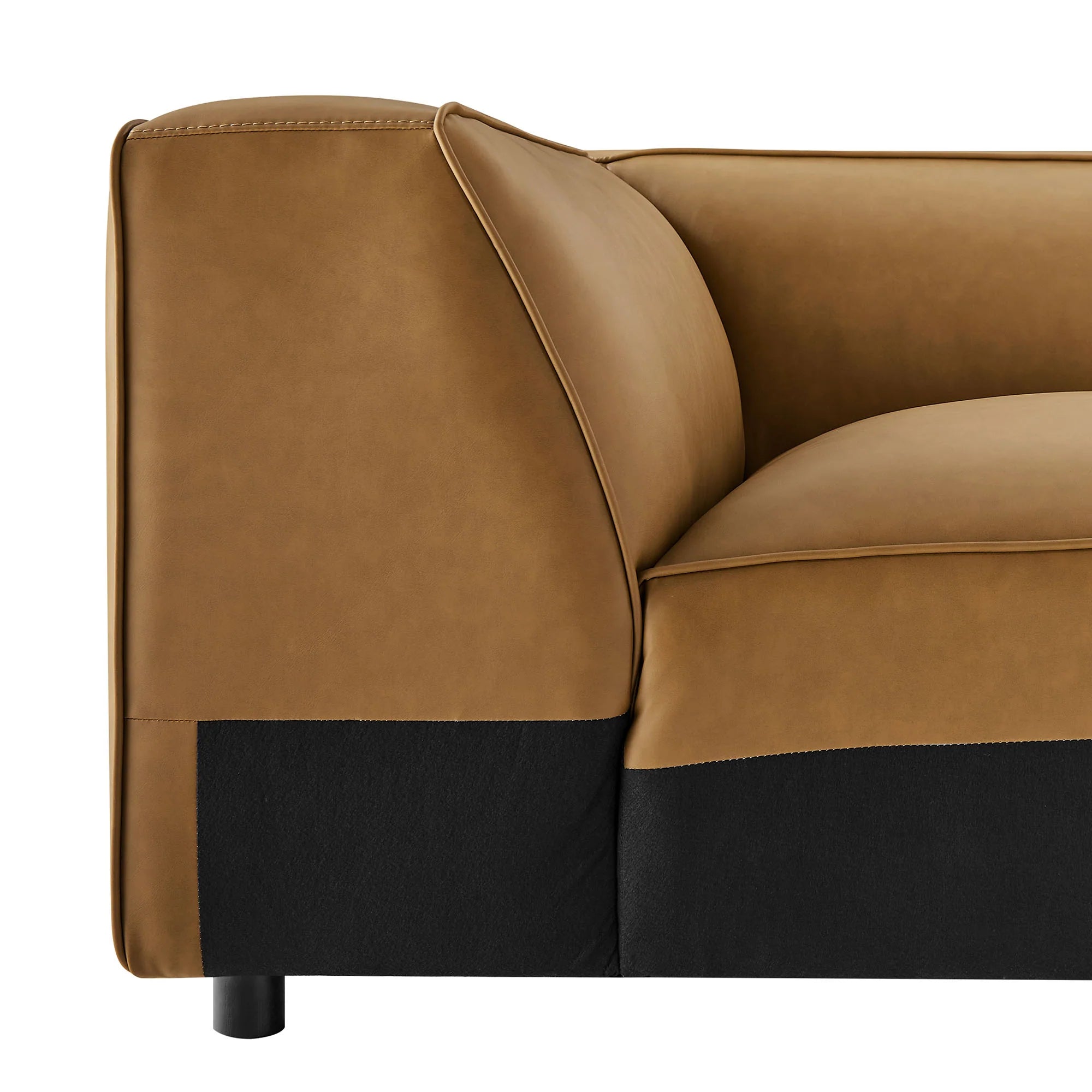 Auren Upholstered Vegan Leather Modular Corner Chair