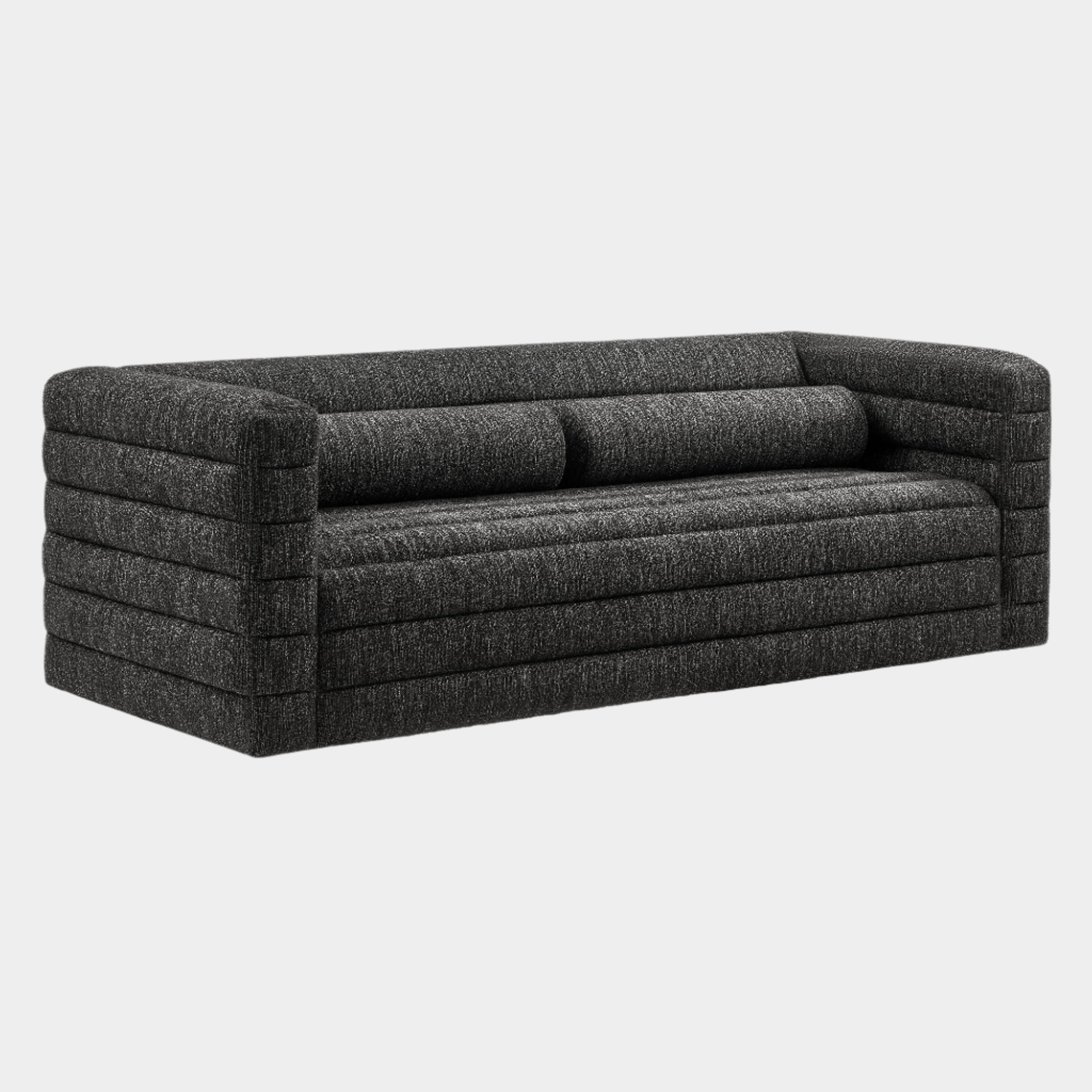 Relle Channel Tufted Boucle Upholstered Sofa