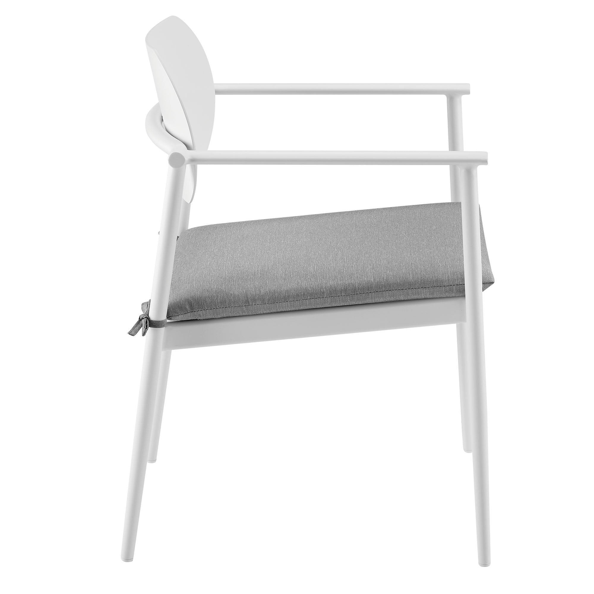 Aeris Stackable Outdoor Patio Aluminum Dining Armchair