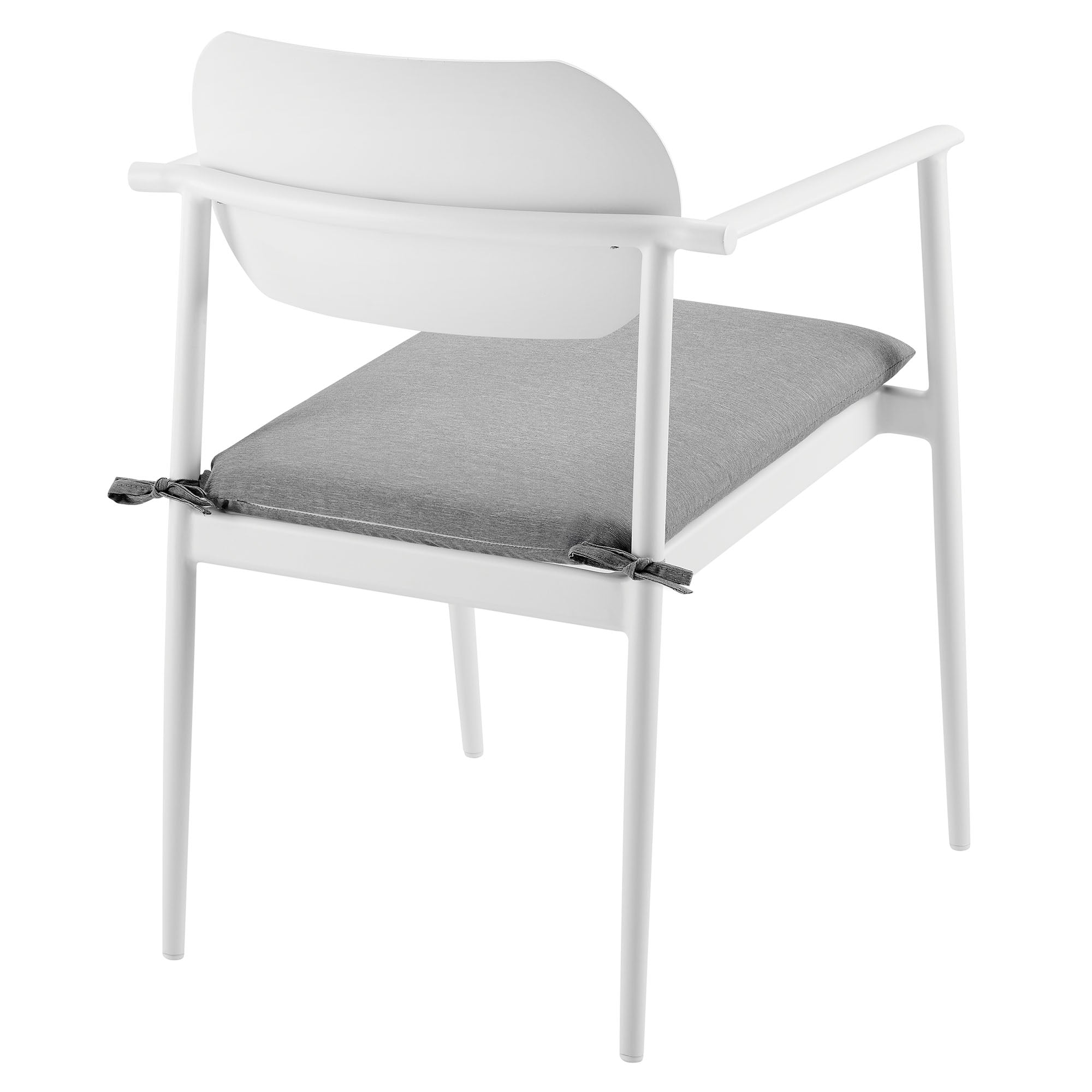 Aeris Stackable Outdoor Patio Aluminum Dining Armchair