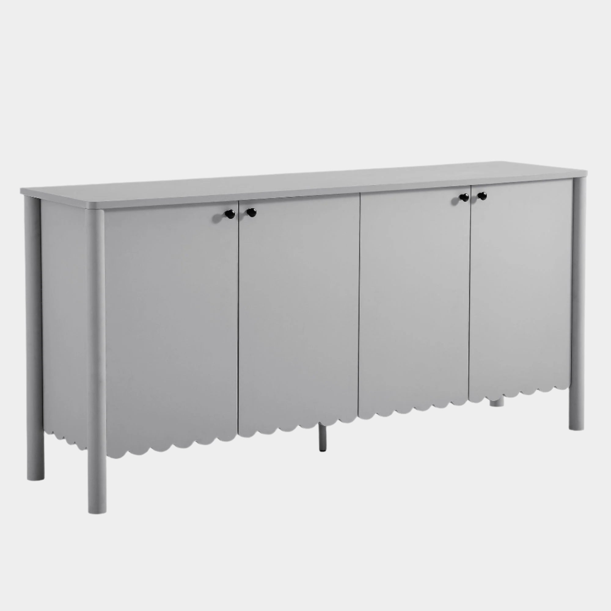 Emmeline 66" 4-Door Scalloped Sideboard Cabinet