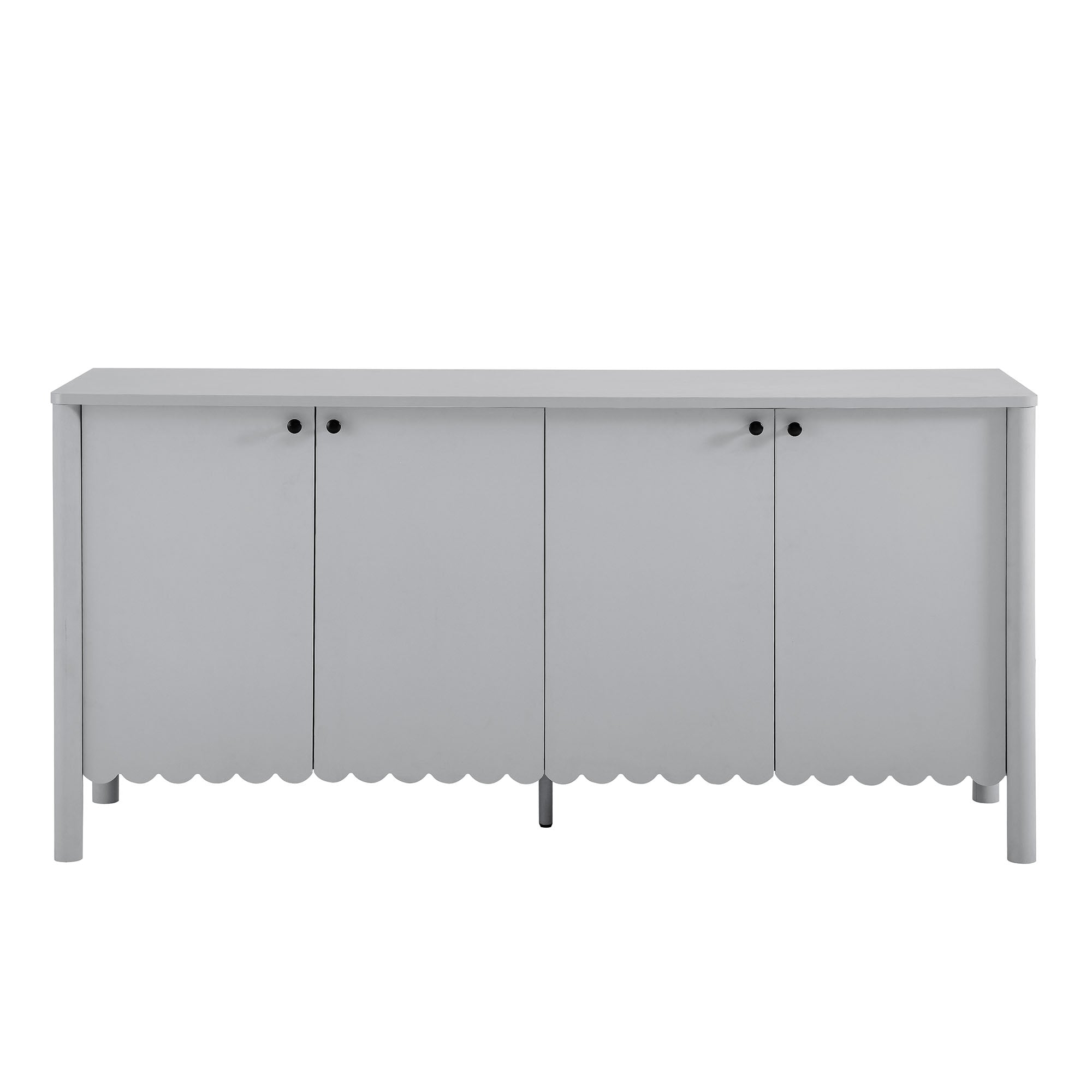 Emmeline 66" 4-Door Scalloped Sideboard Cabinet