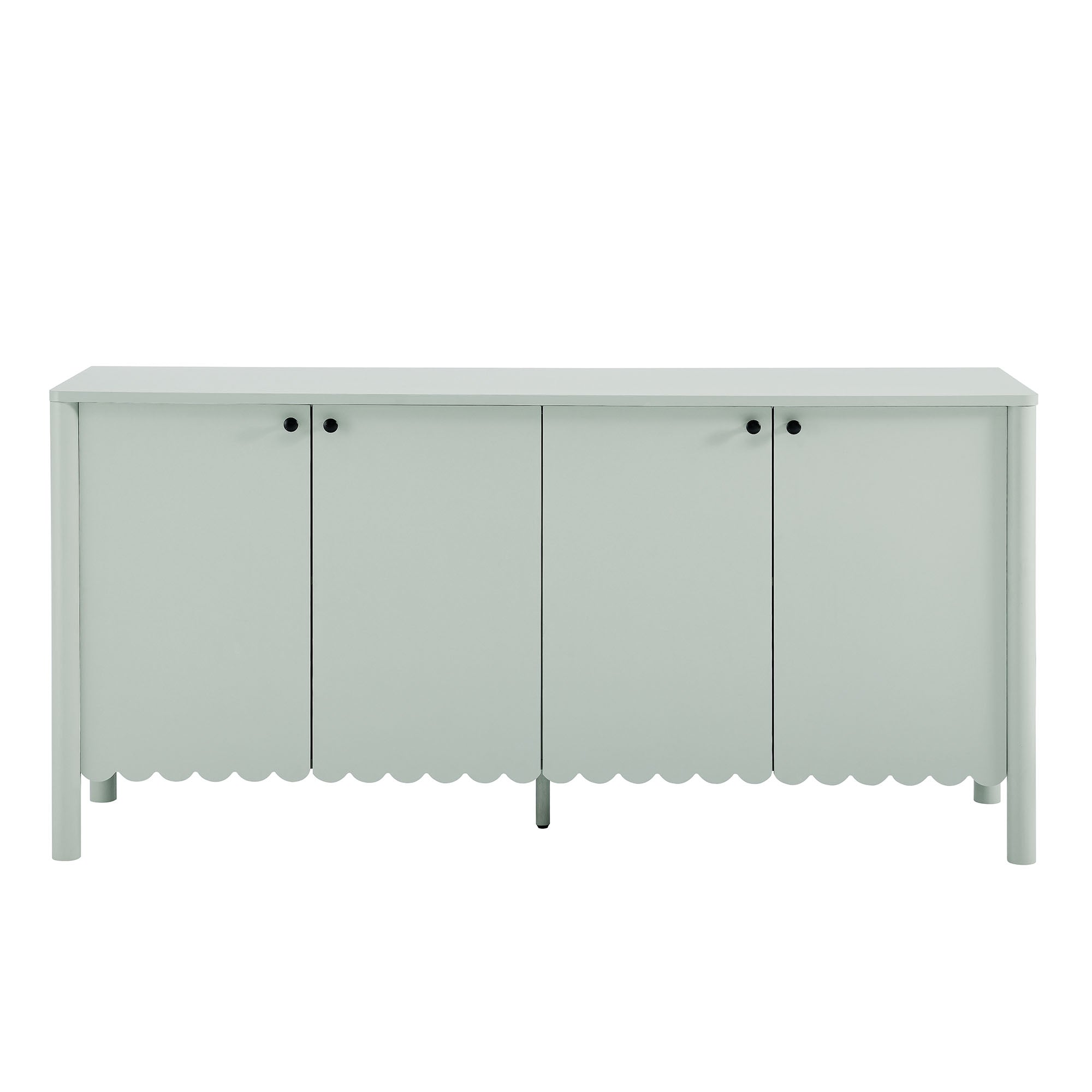 Emmeline 66" 4-Door Scalloped Sideboard Cabinet