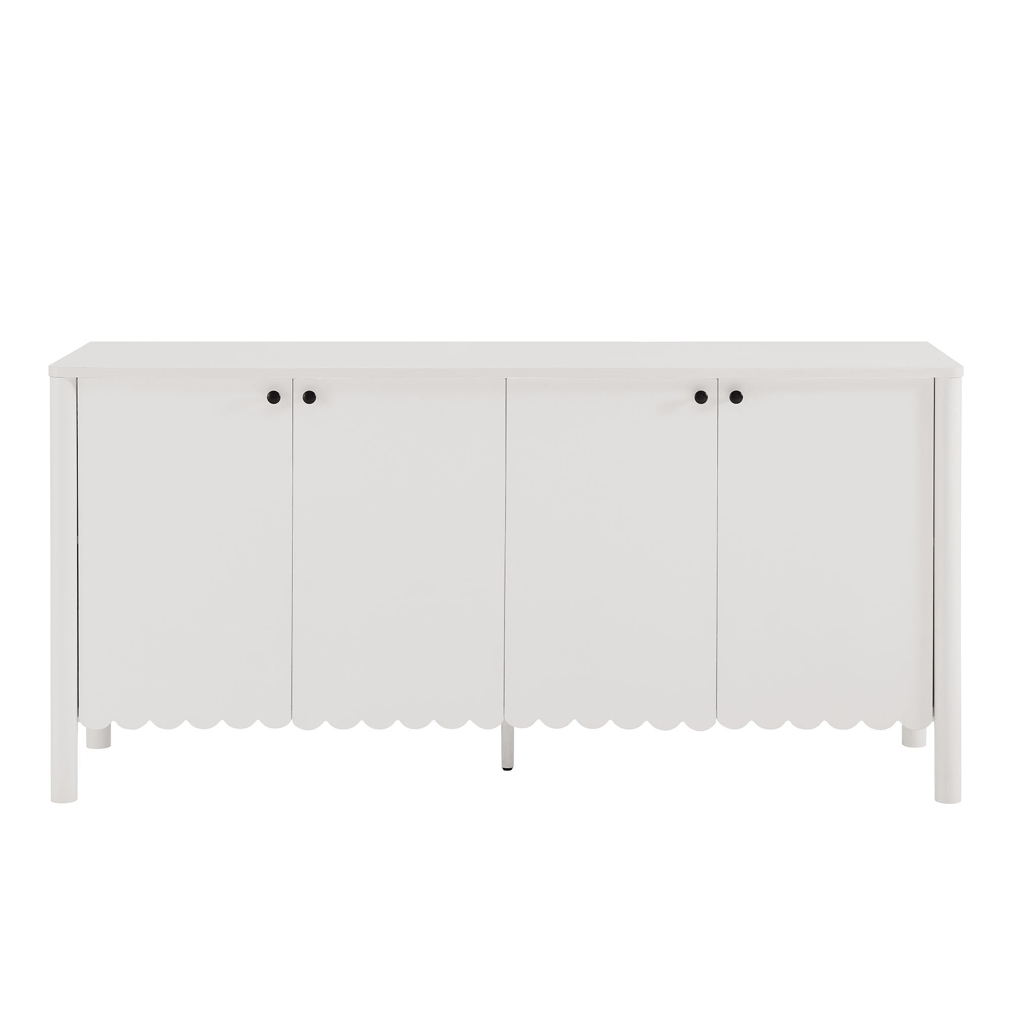 Emmeline 66" 4-Door Scalloped Sideboard Cabinet