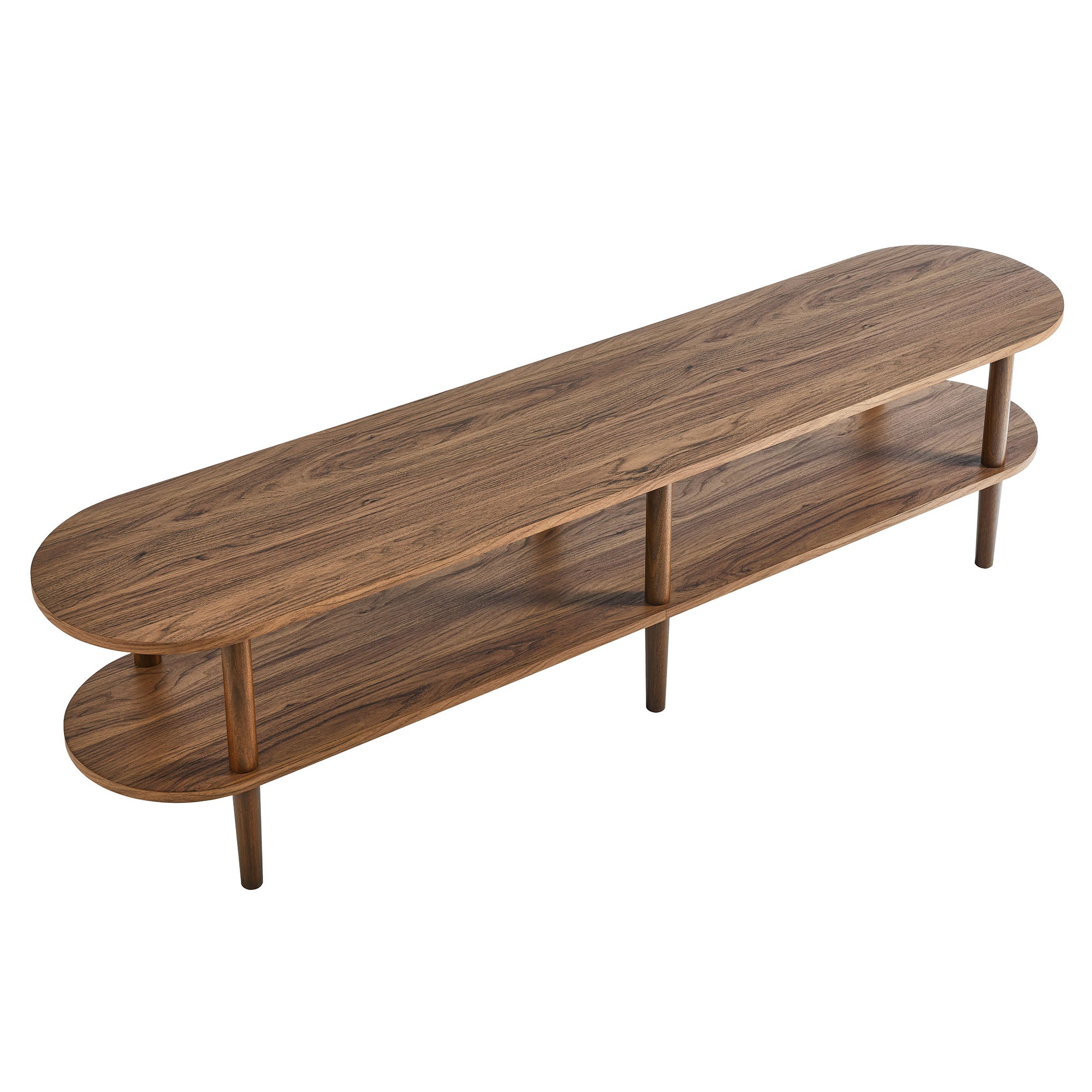 Torus Oval Wood TV Stand