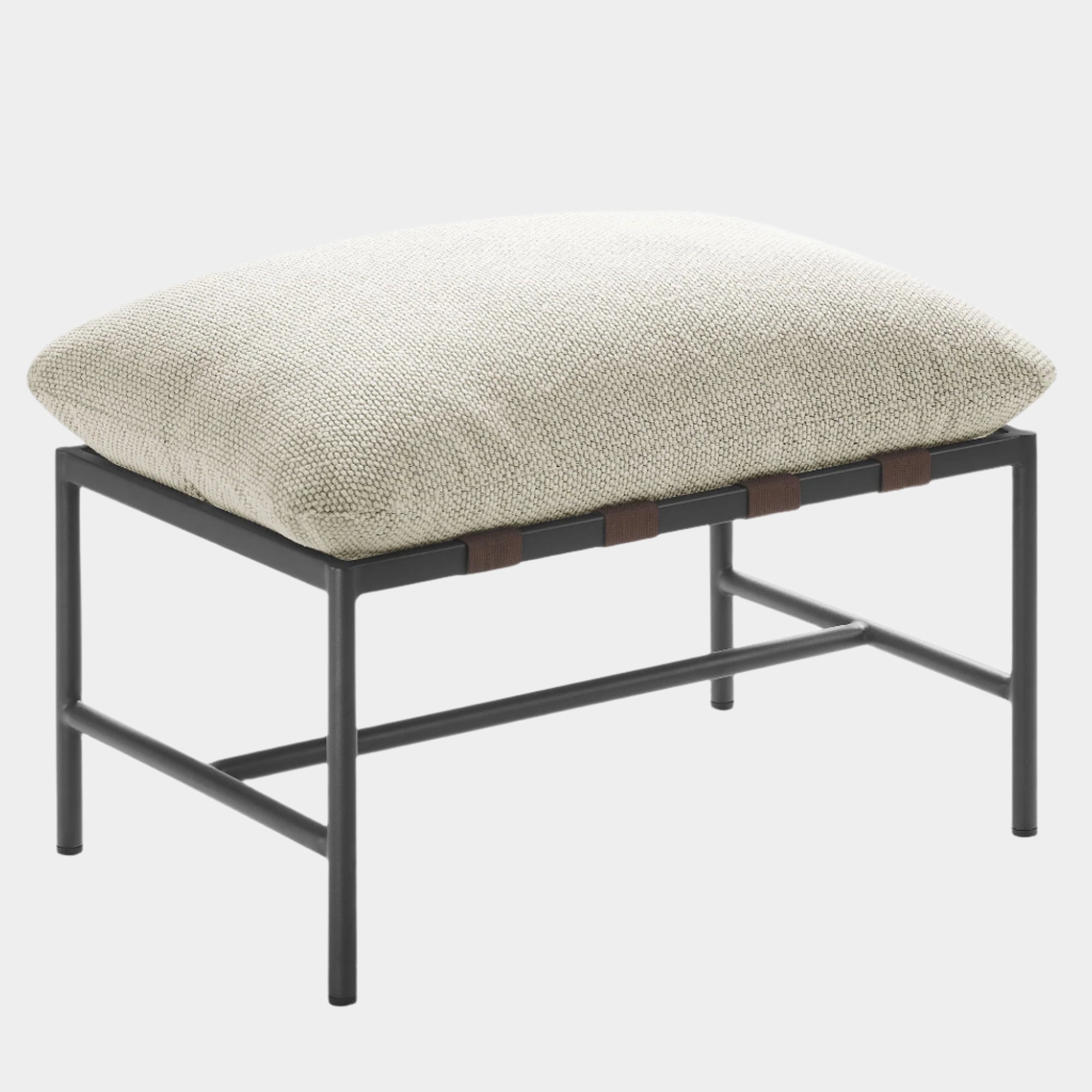 Raya Outdoor Patio Boucle Ottoman