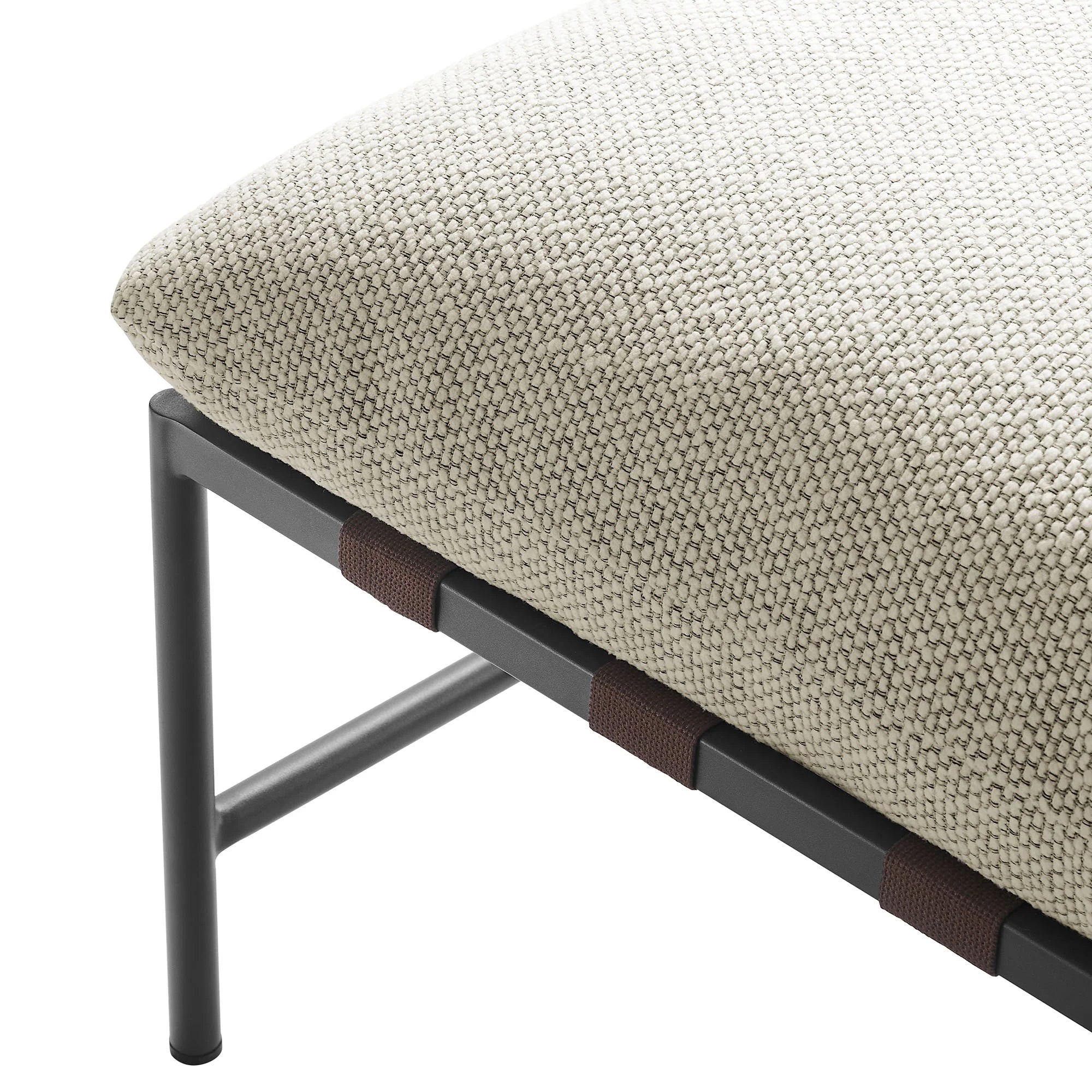 Raya Outdoor Patio Boucle Ottoman