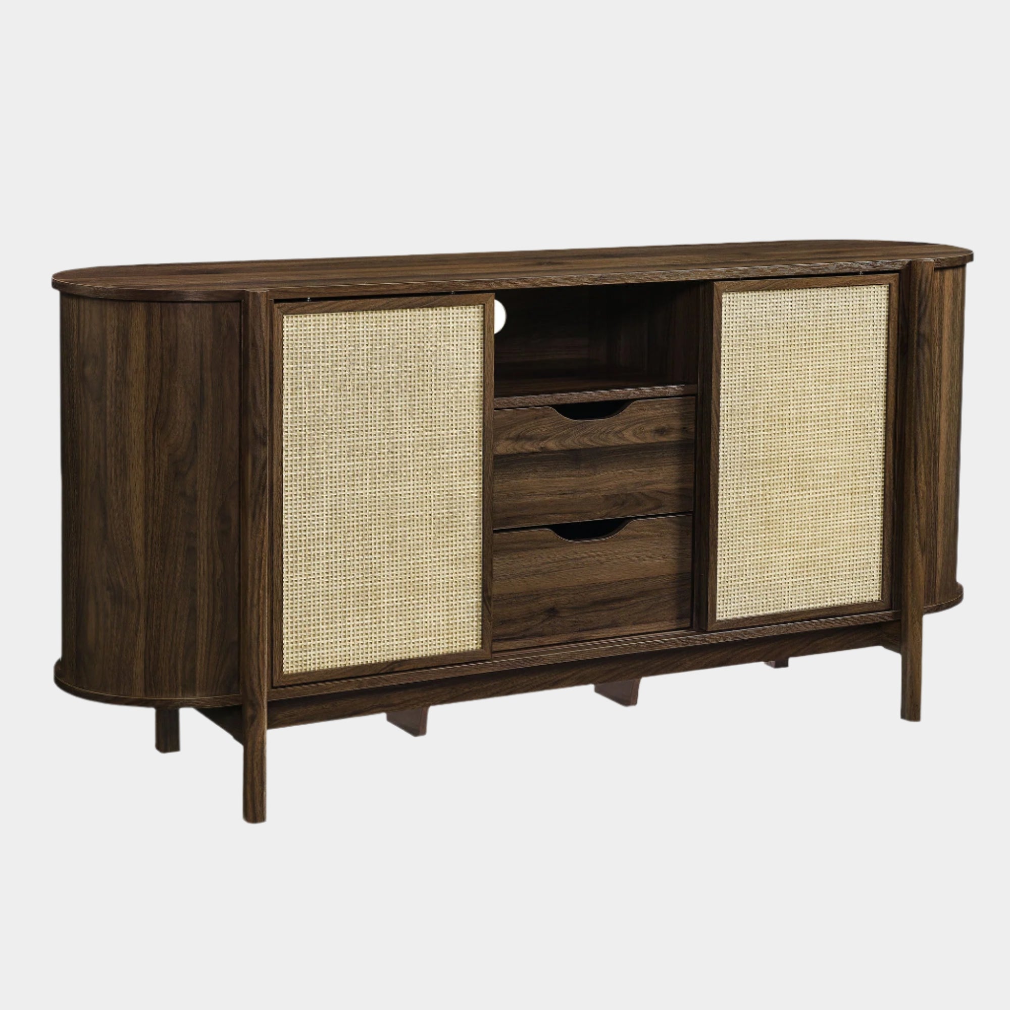 Reid 63" Curved Sideboard in Walnut