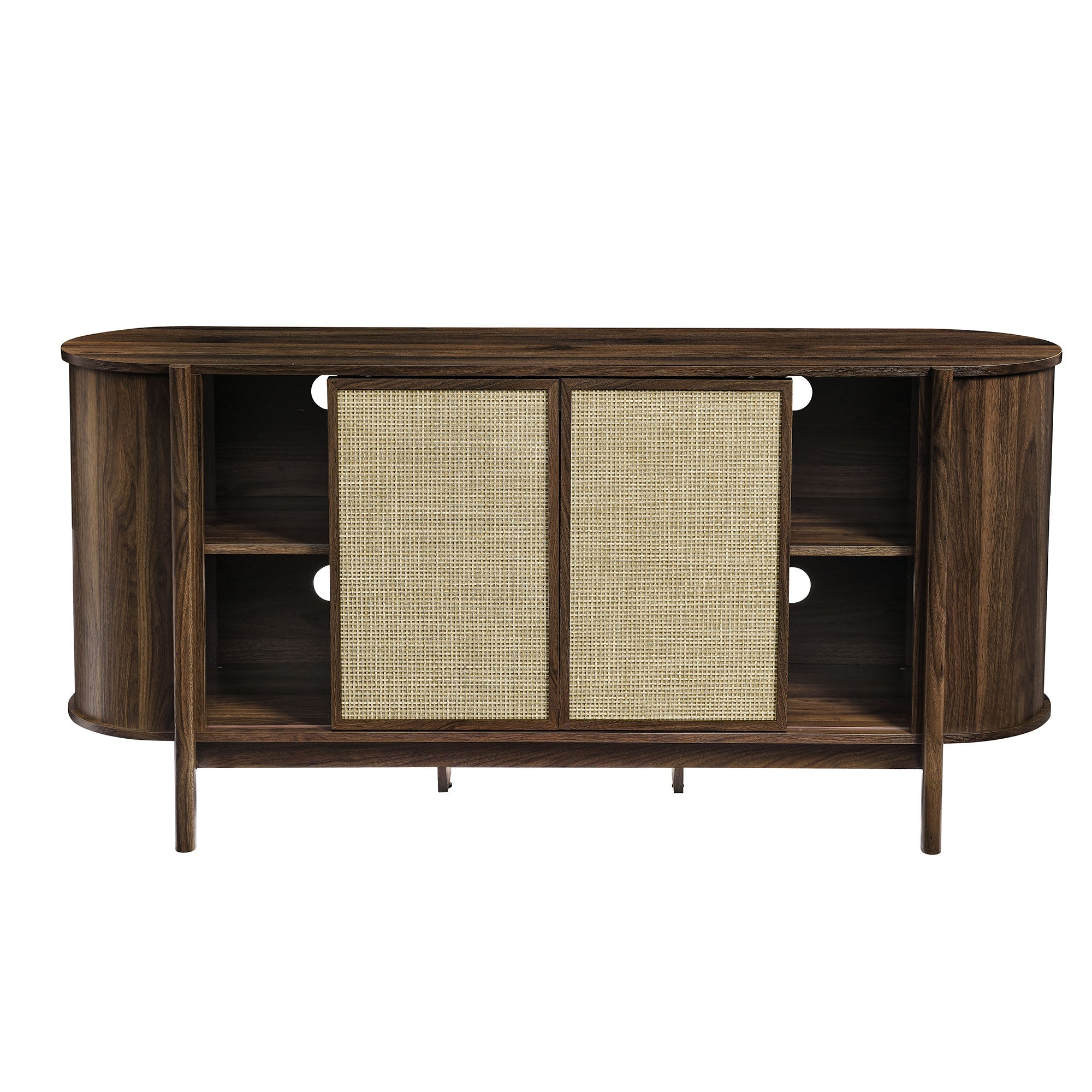 Reid 63" Curved Sideboard in Walnut