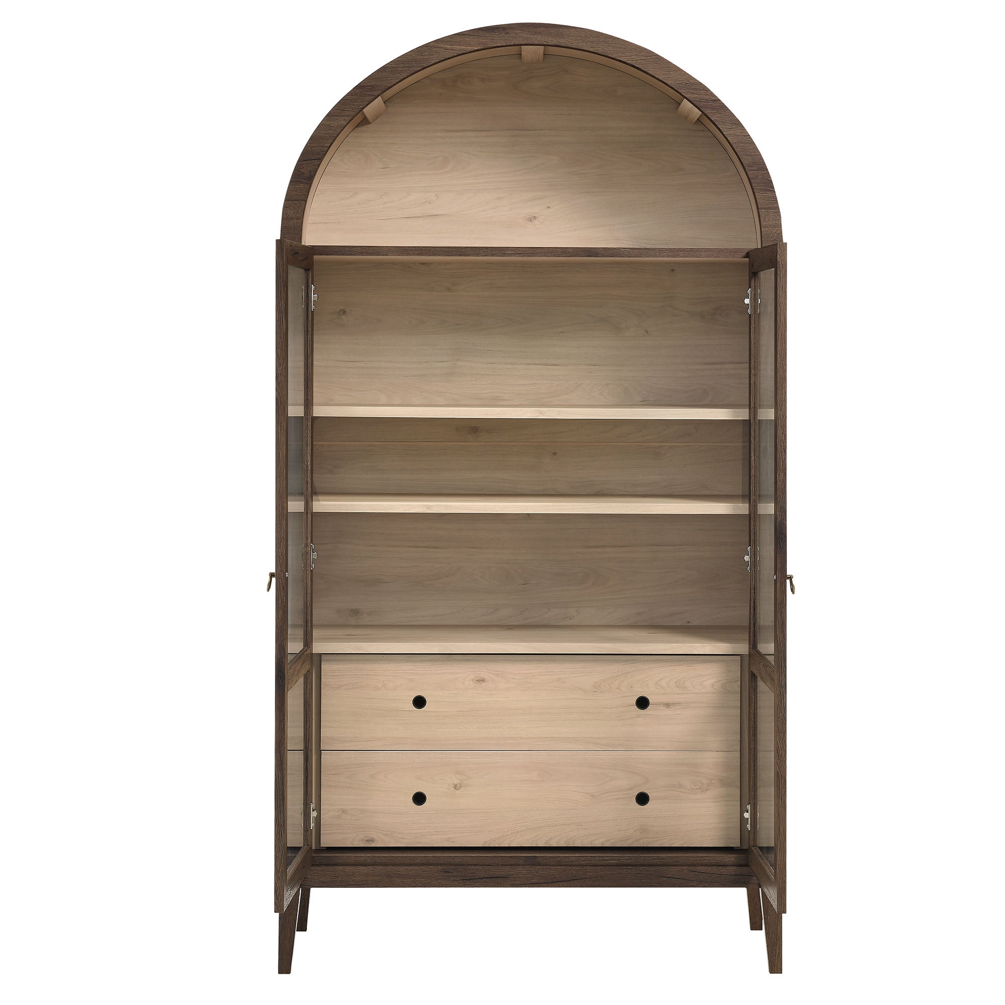 Nolan 74" Tall Arched Storage Display Cabinet