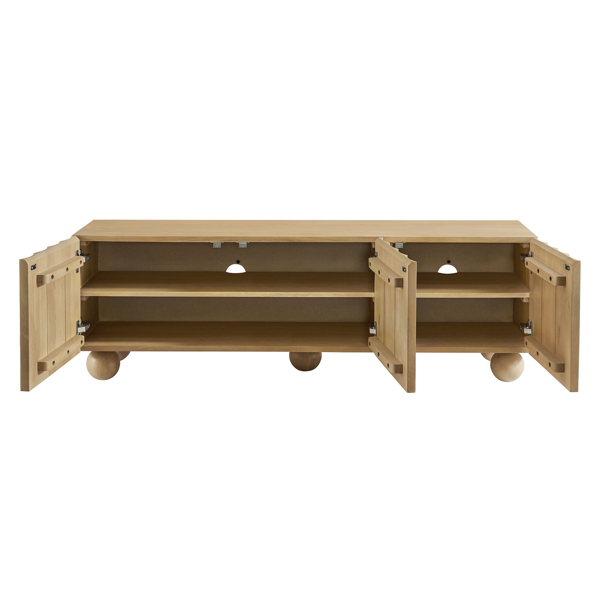 Sorren Scalloped 54" Wood TV Stand