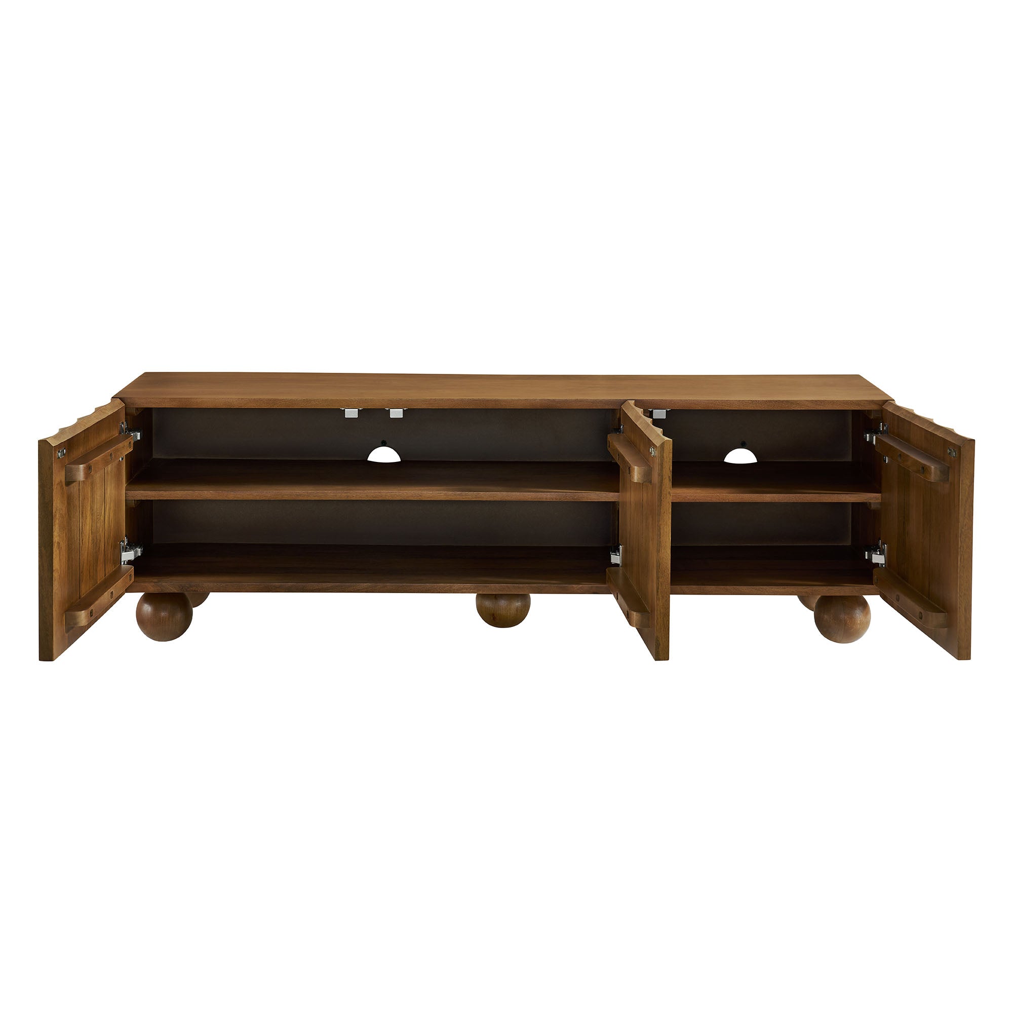 Sorren Scalloped 54" Wood TV Stand