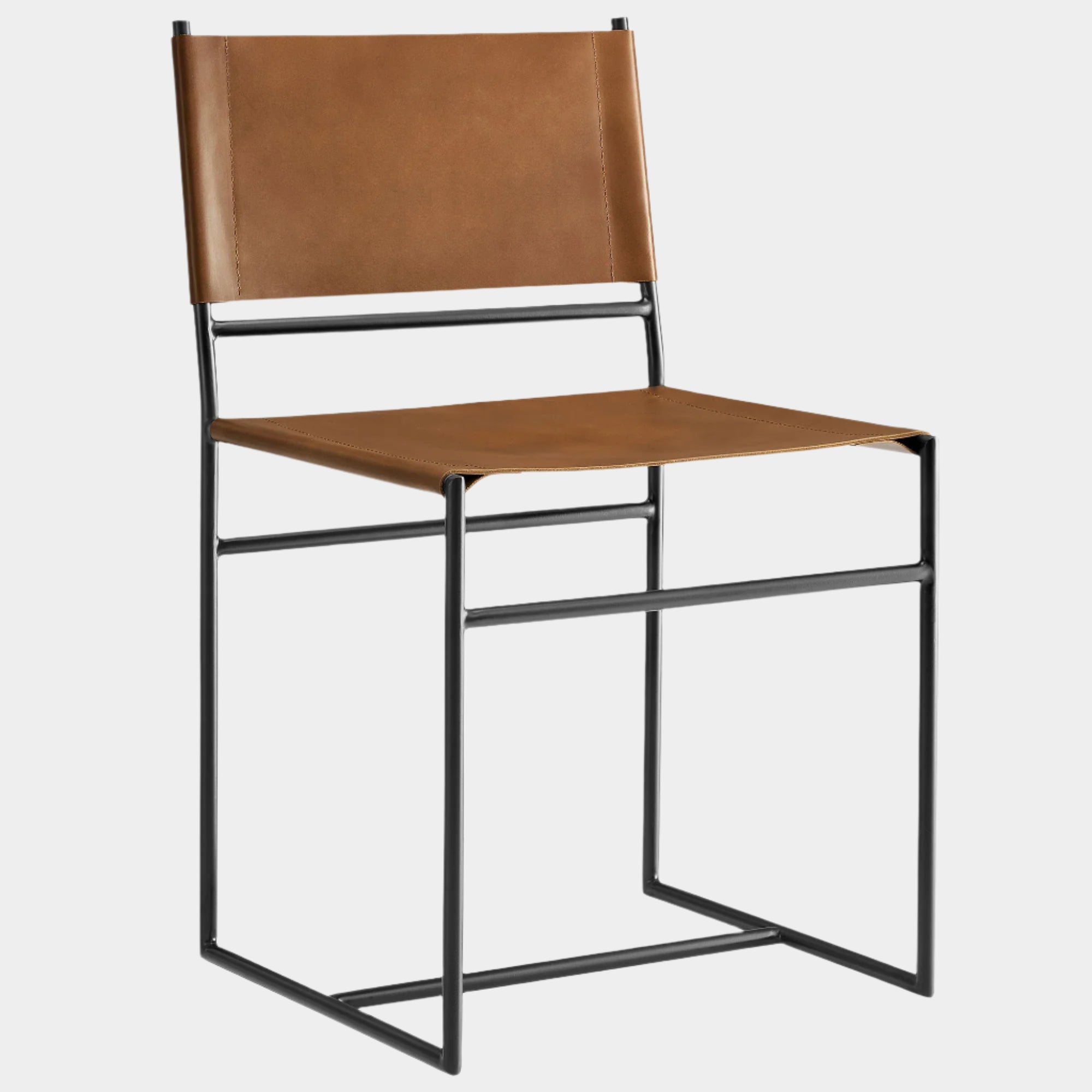 Thatcher Leather and Metal Dining Chair