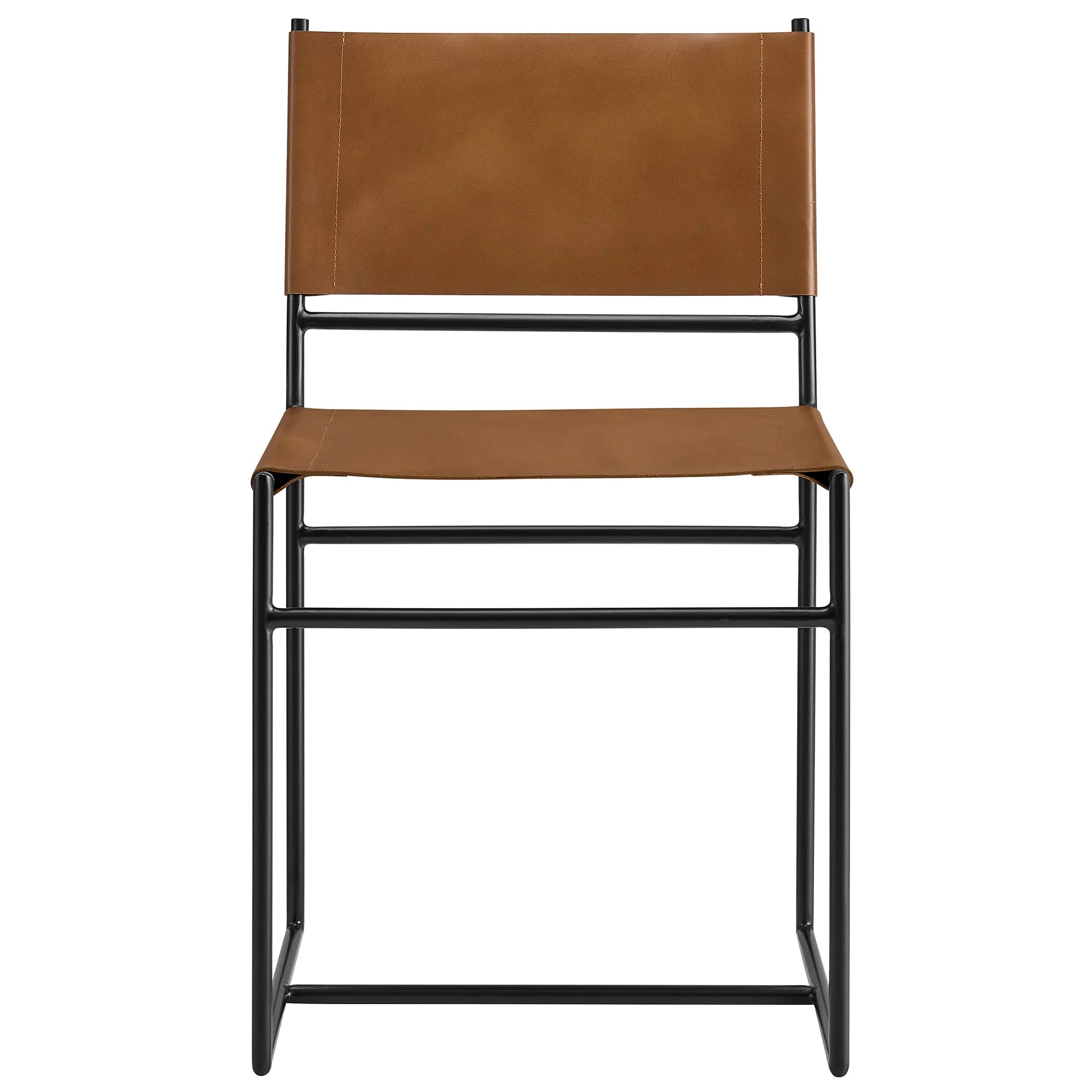 Thatcher Leather and Metal Dining Chair