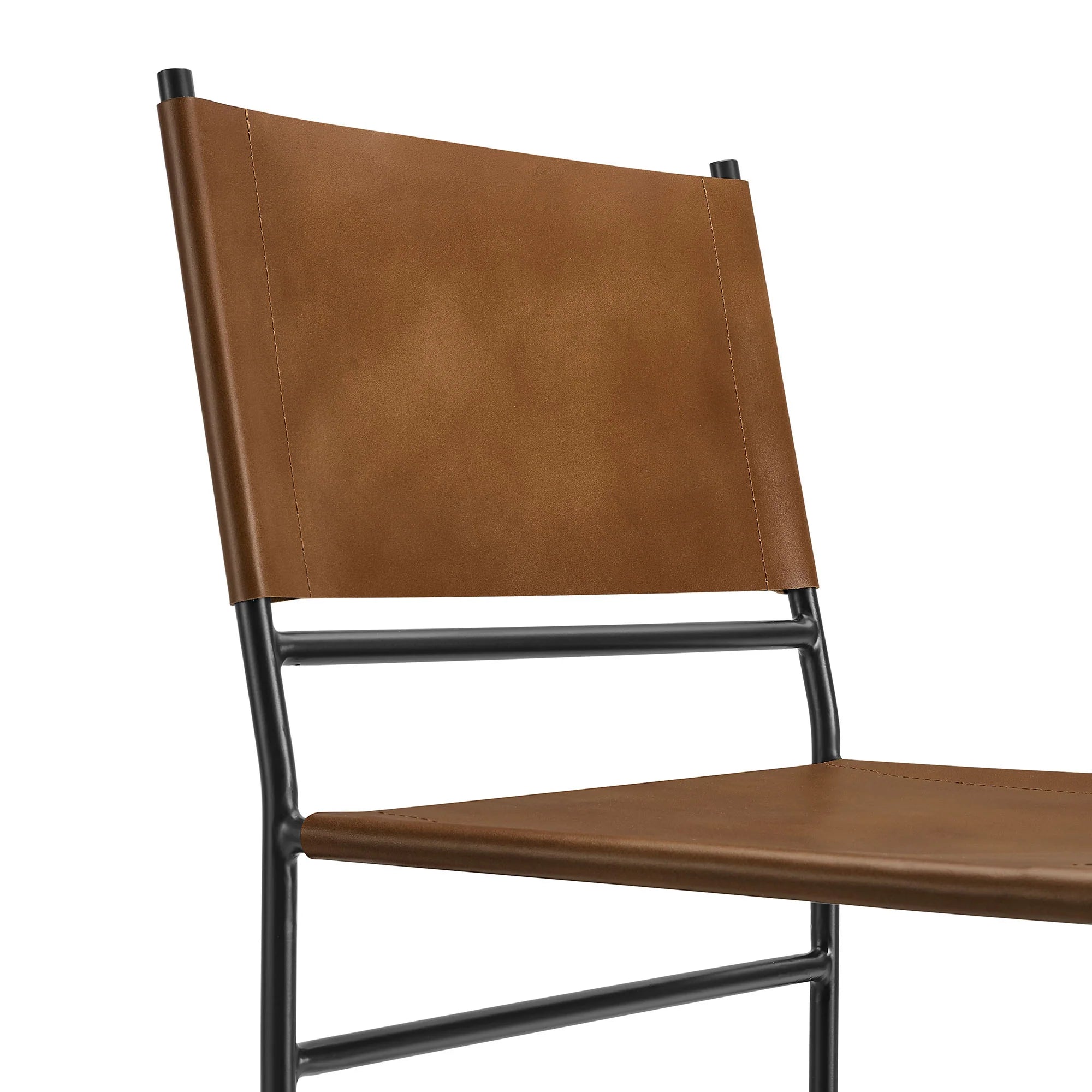 Thatcher Leather and Metal Dining Chair