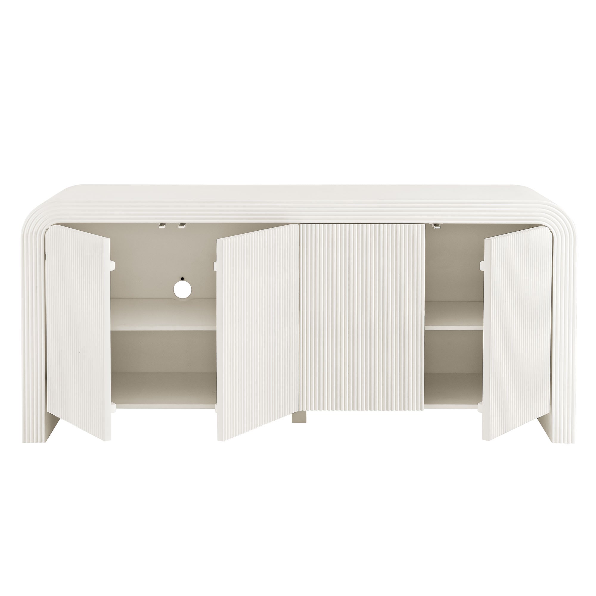 Waterflute 70" Fluted Sideboard Cabinet