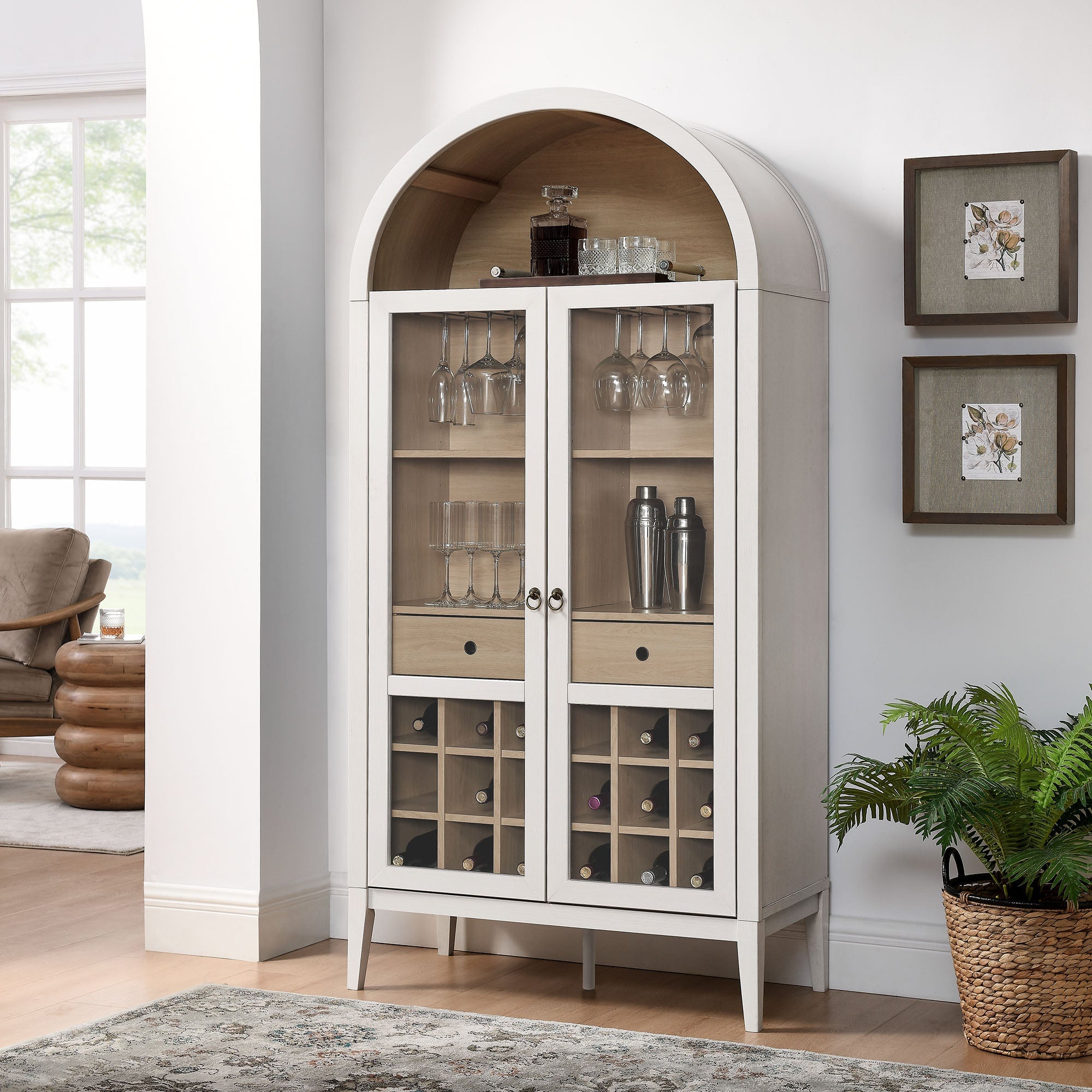 Nolan Arched Bar Cabinet