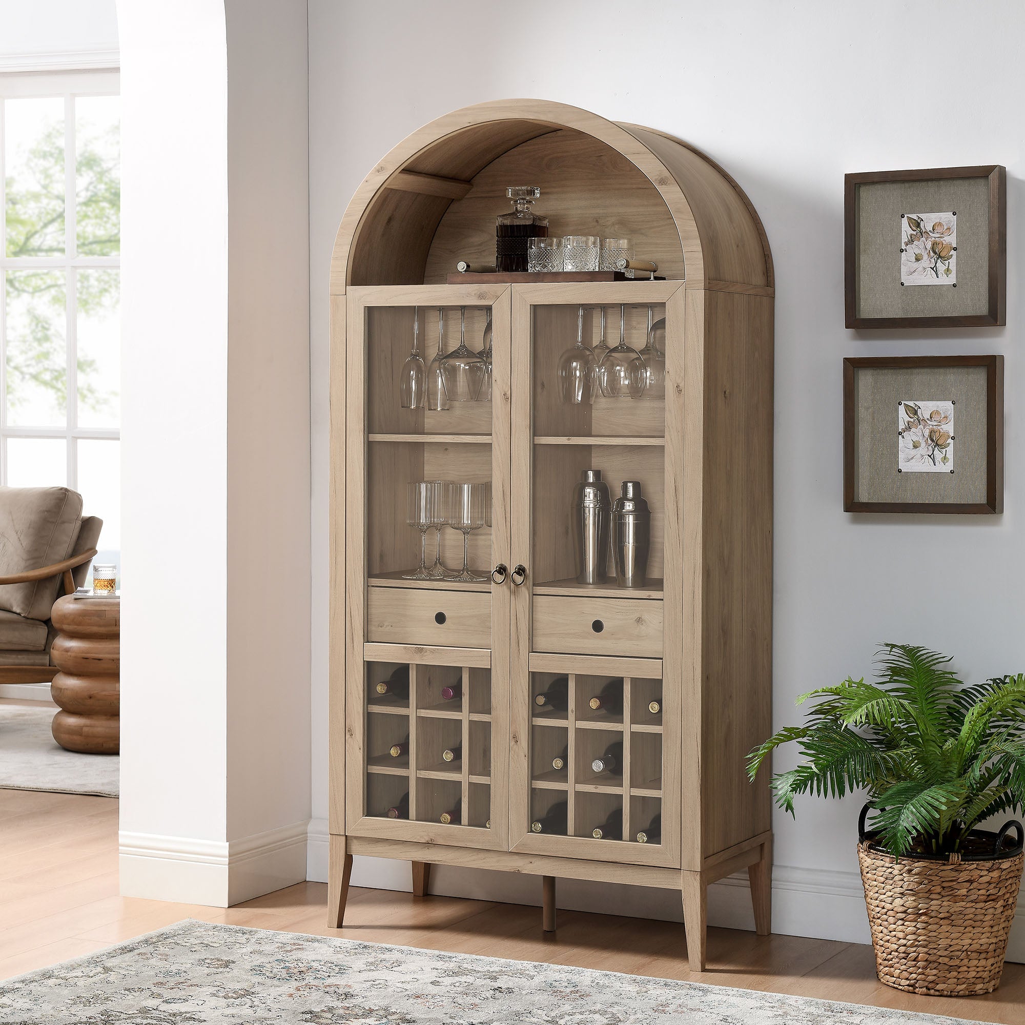 Nolan Arched Bar Cabinet