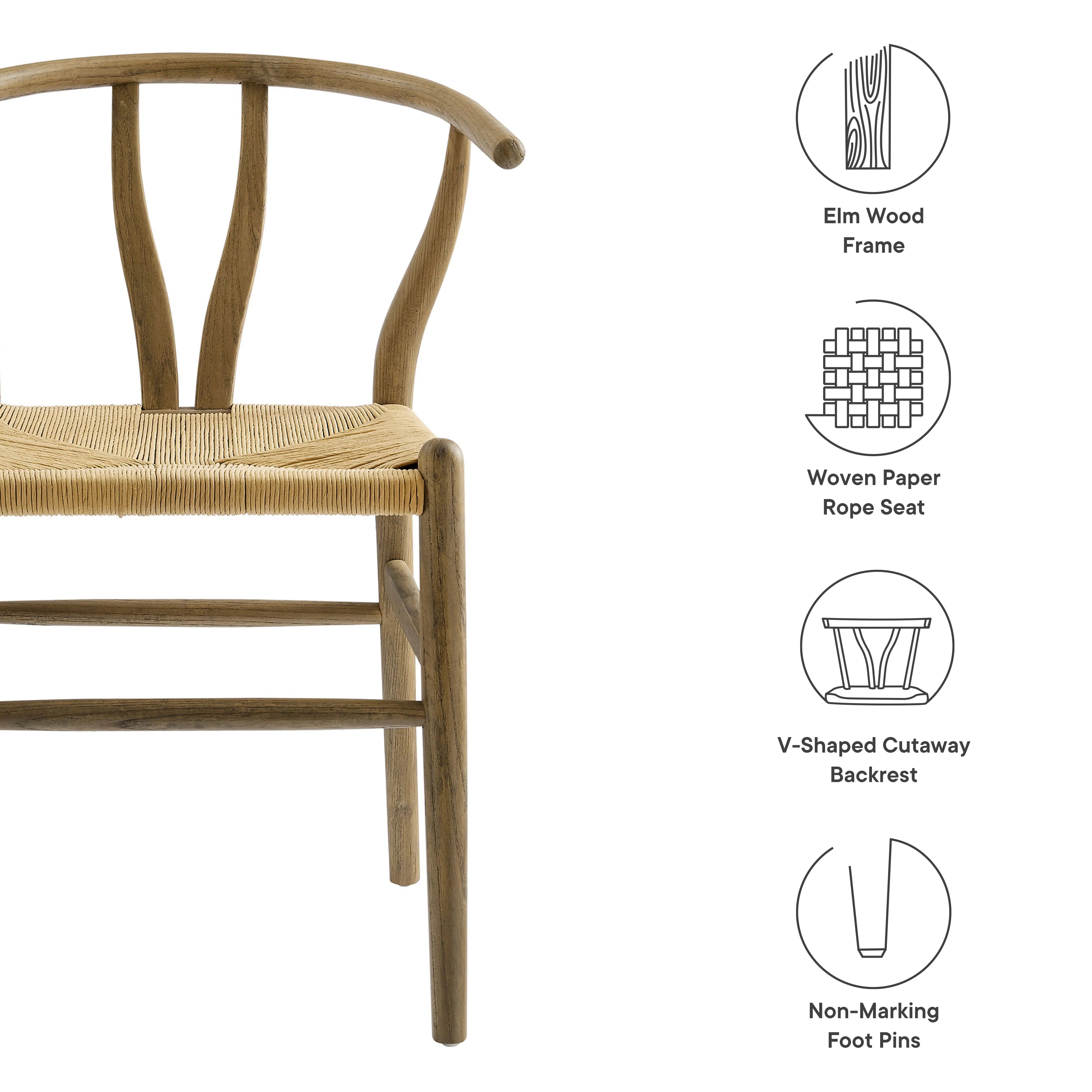 Amish Wood Dining Accent Chair