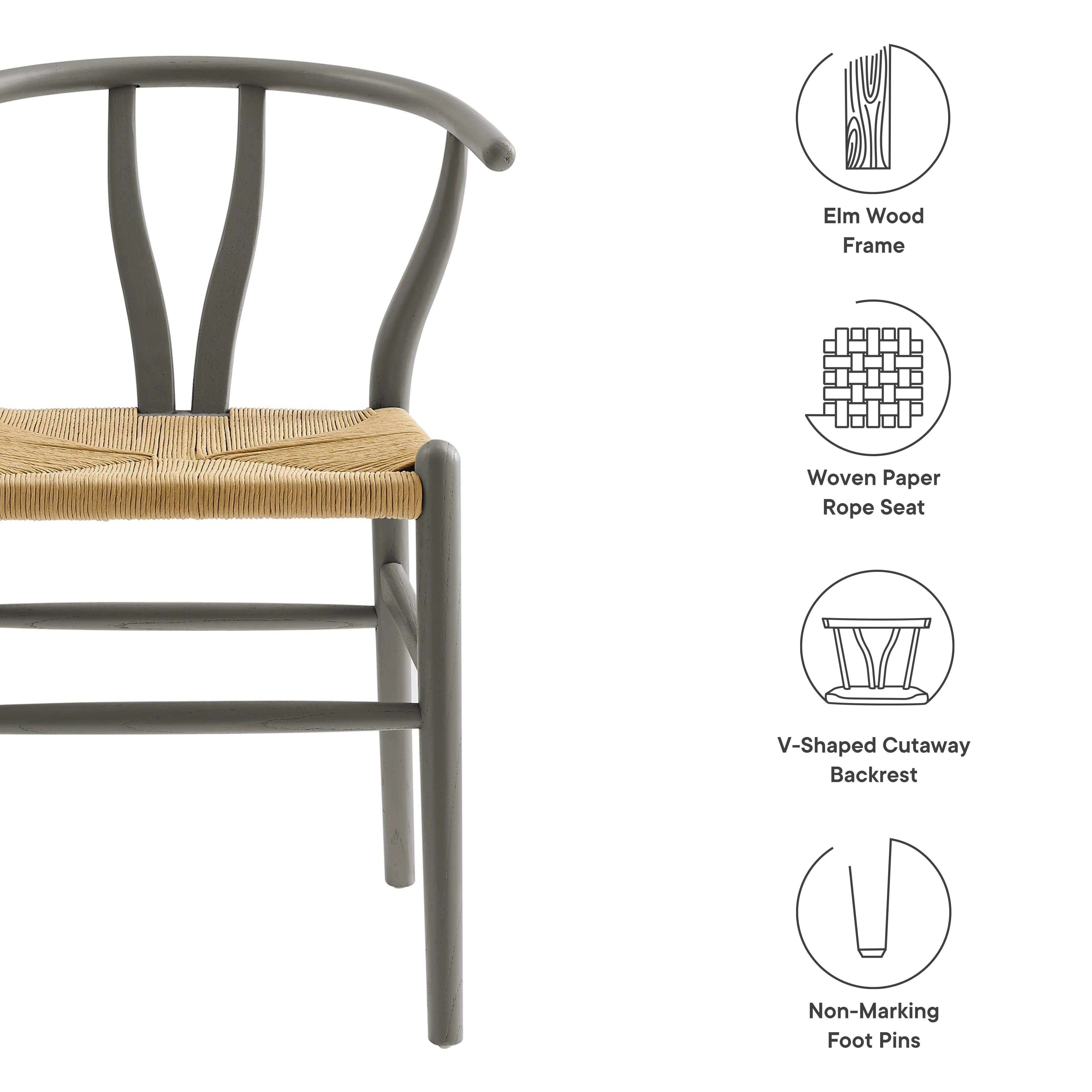 Amish Wood Dining Accent Chair