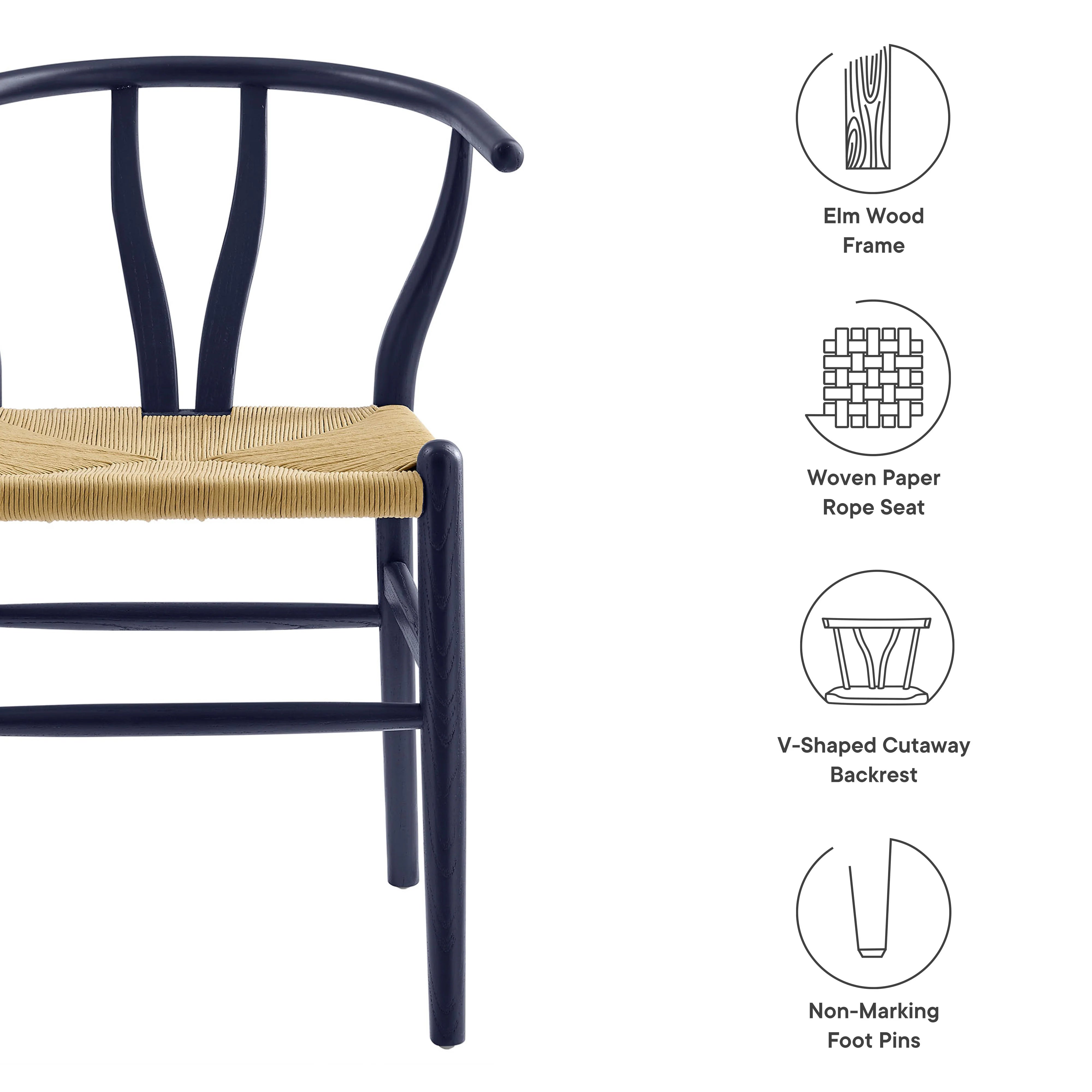 Amish Wood Dining Accent Chair