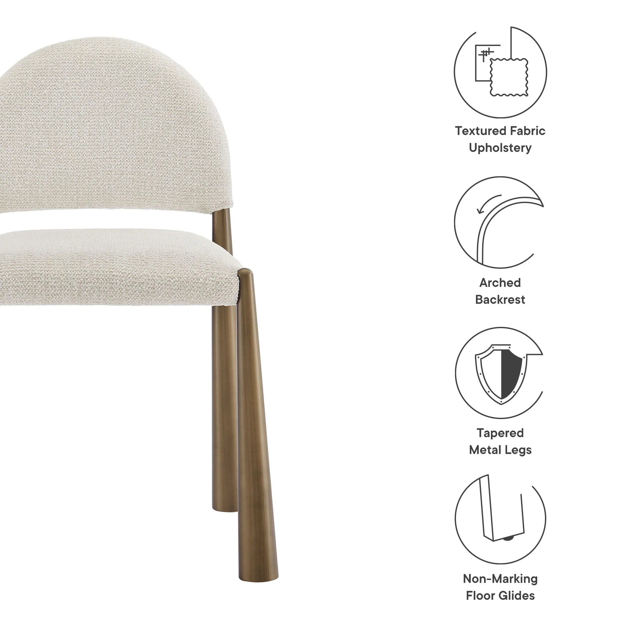 Hayley Upholstered Fabric Dining Side Chair