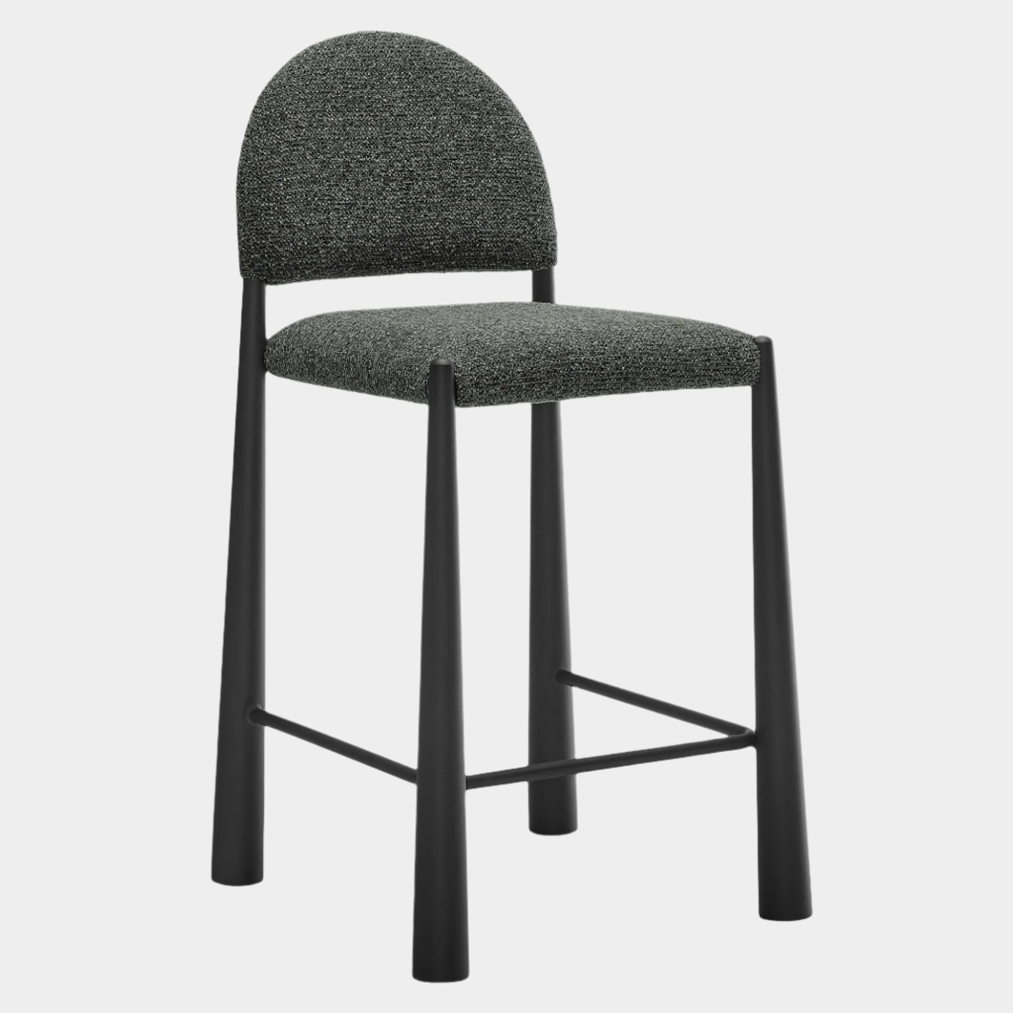 Hayley Upholstered Fabric Counter Stool