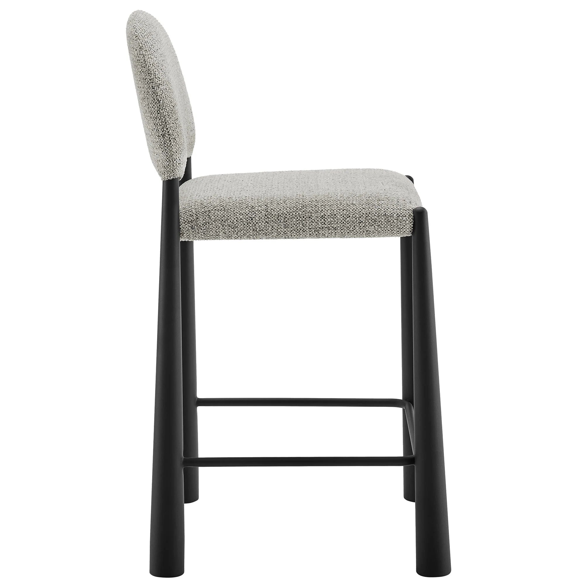 Hayley Upholstered Fabric Counter Stool