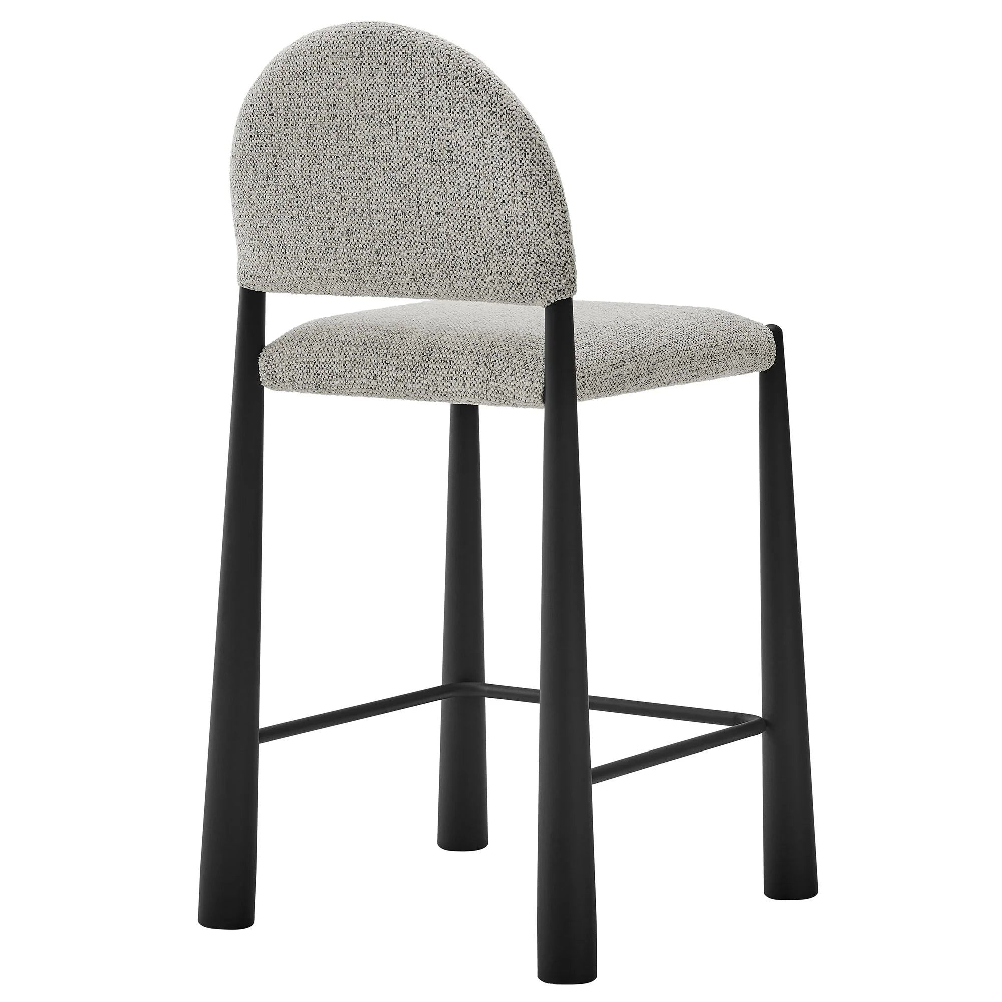 Hayley Upholstered Fabric Counter Stool