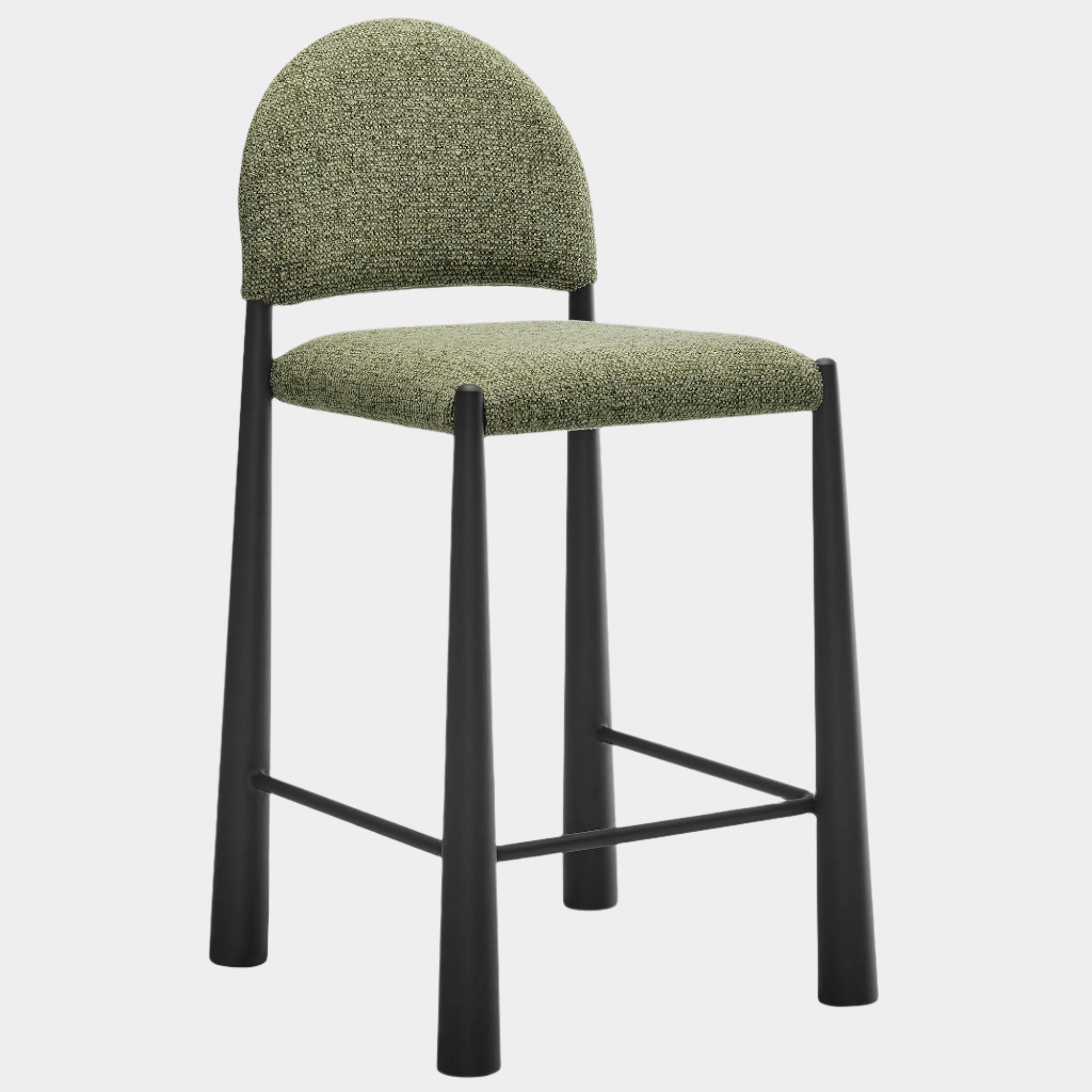 Hayley Upholstered Fabric Counter Stool