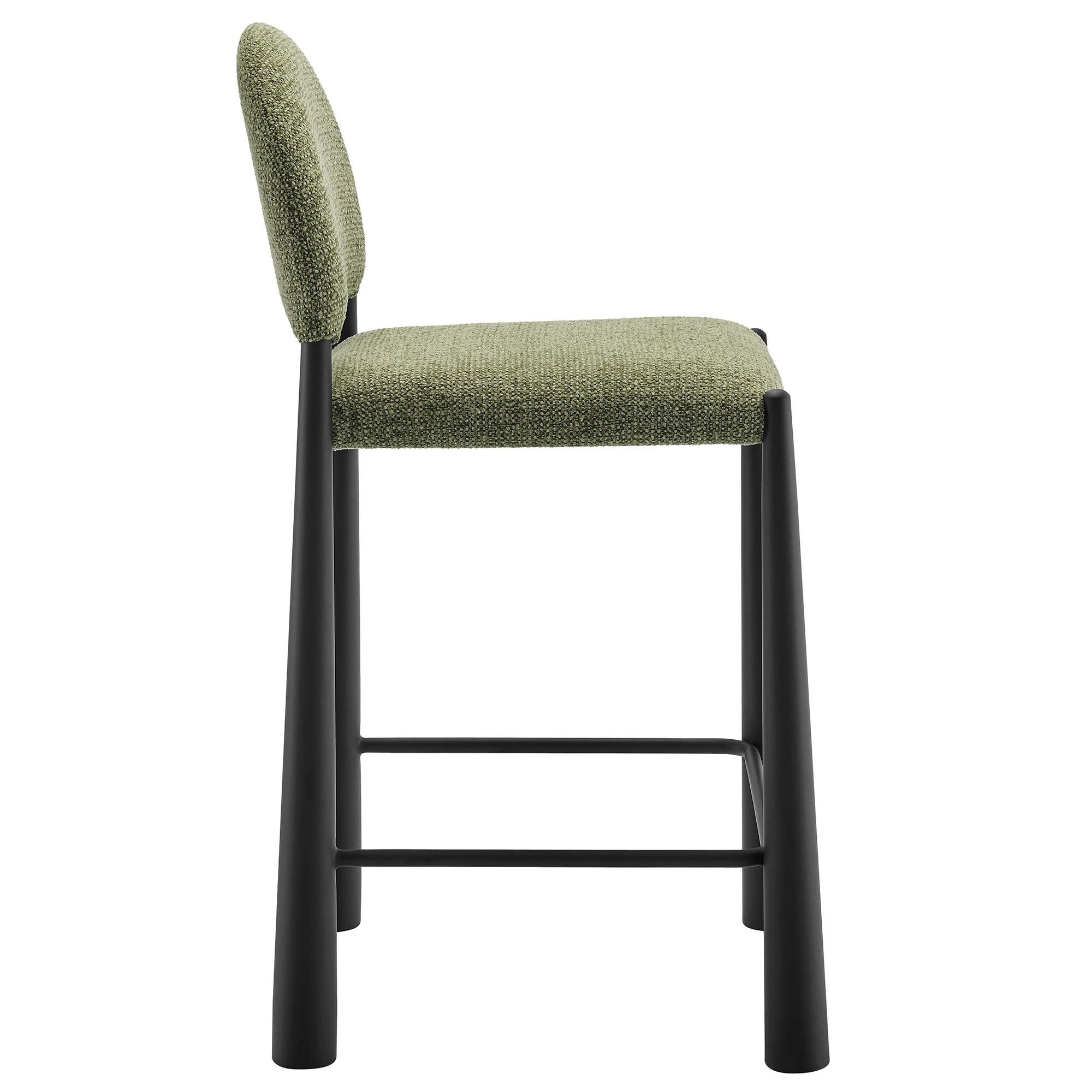 Hayley Upholstered Fabric Counter Stool