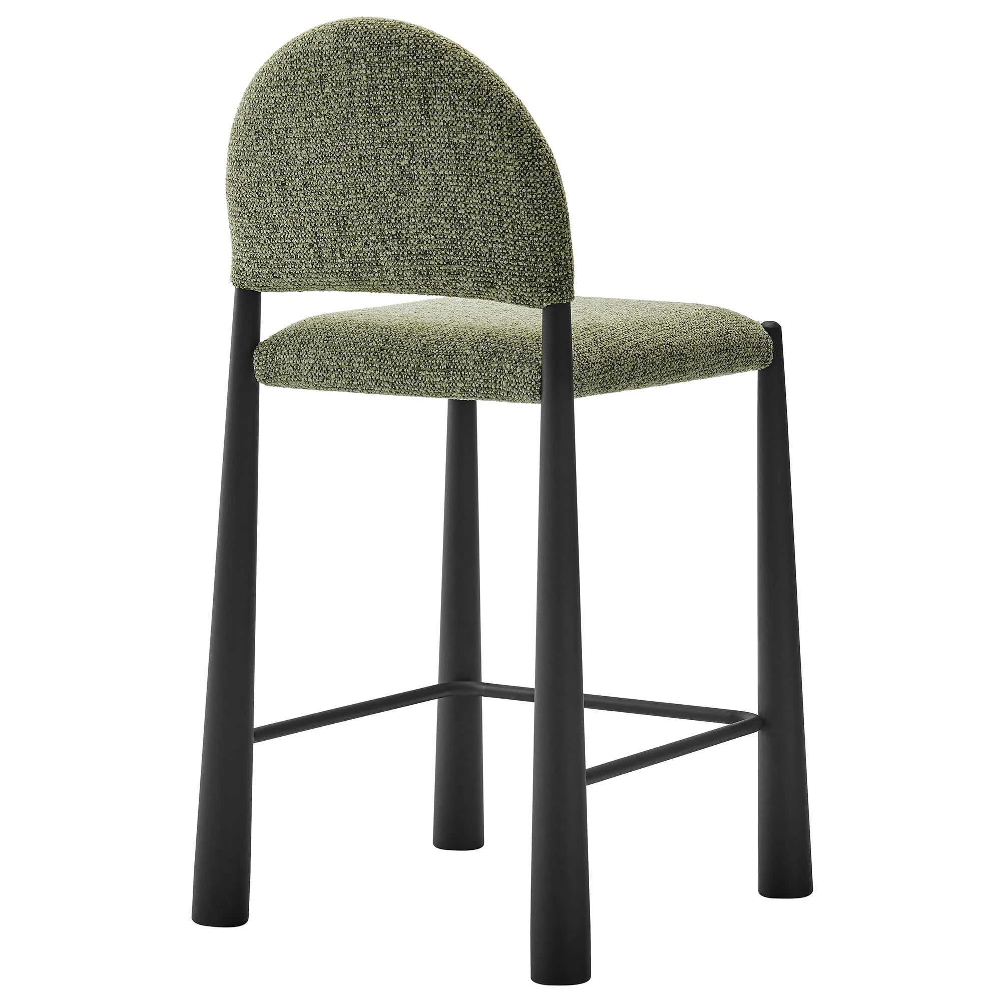 Hayley Upholstered Fabric Counter Stool